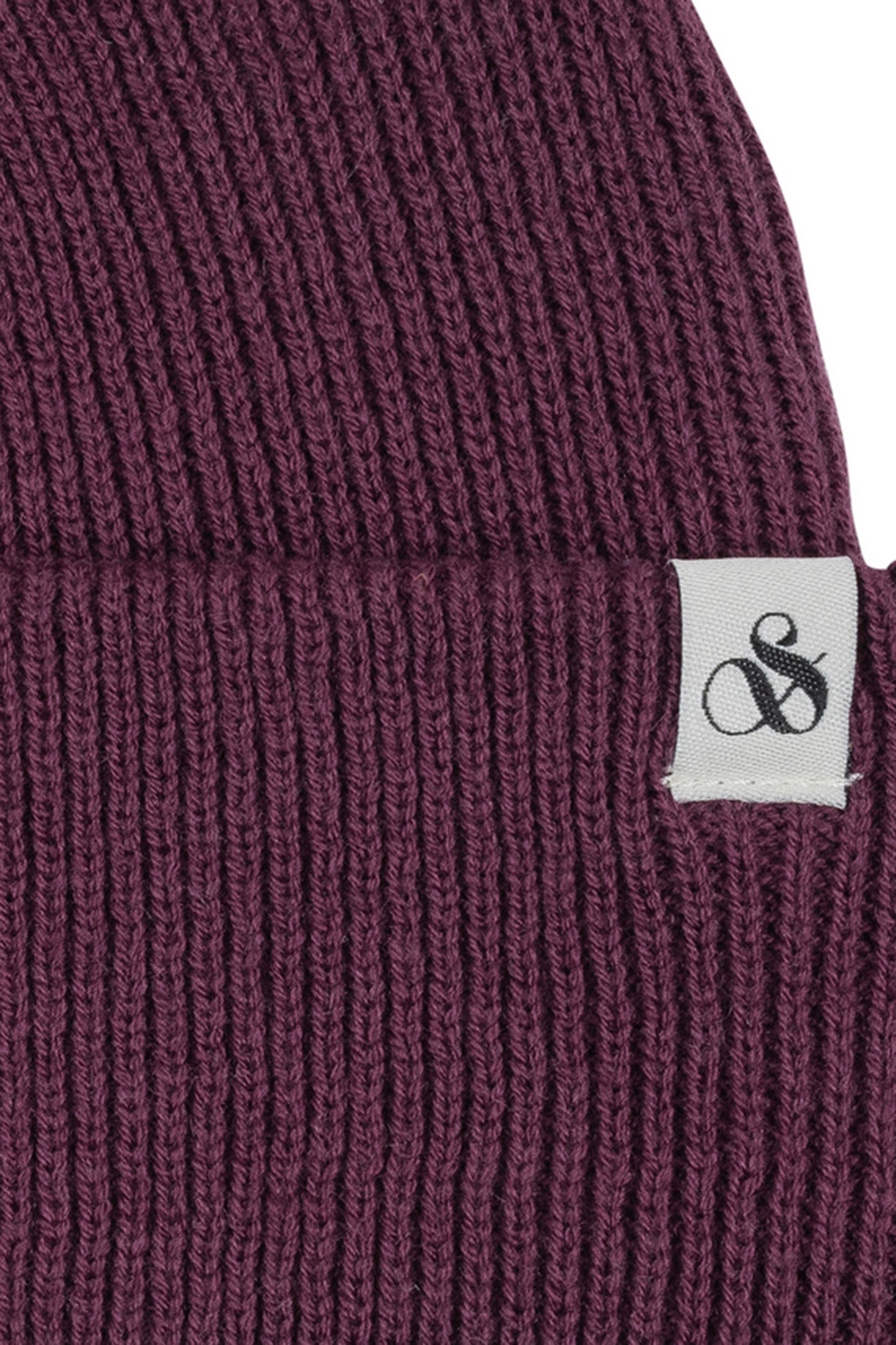 UNISEX S&S CAPTAIN CUFF BEANIE BURGUNDY 3
