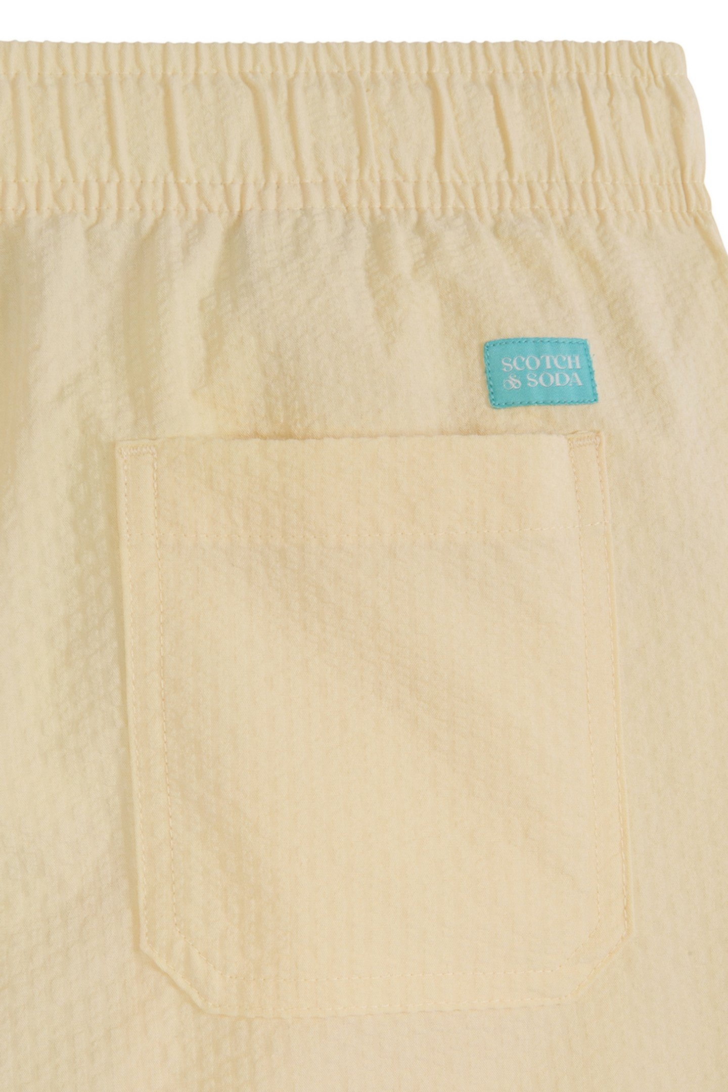 BOYS S&S SEERSUCKER SHORT LT PASTEL YELLOW 4