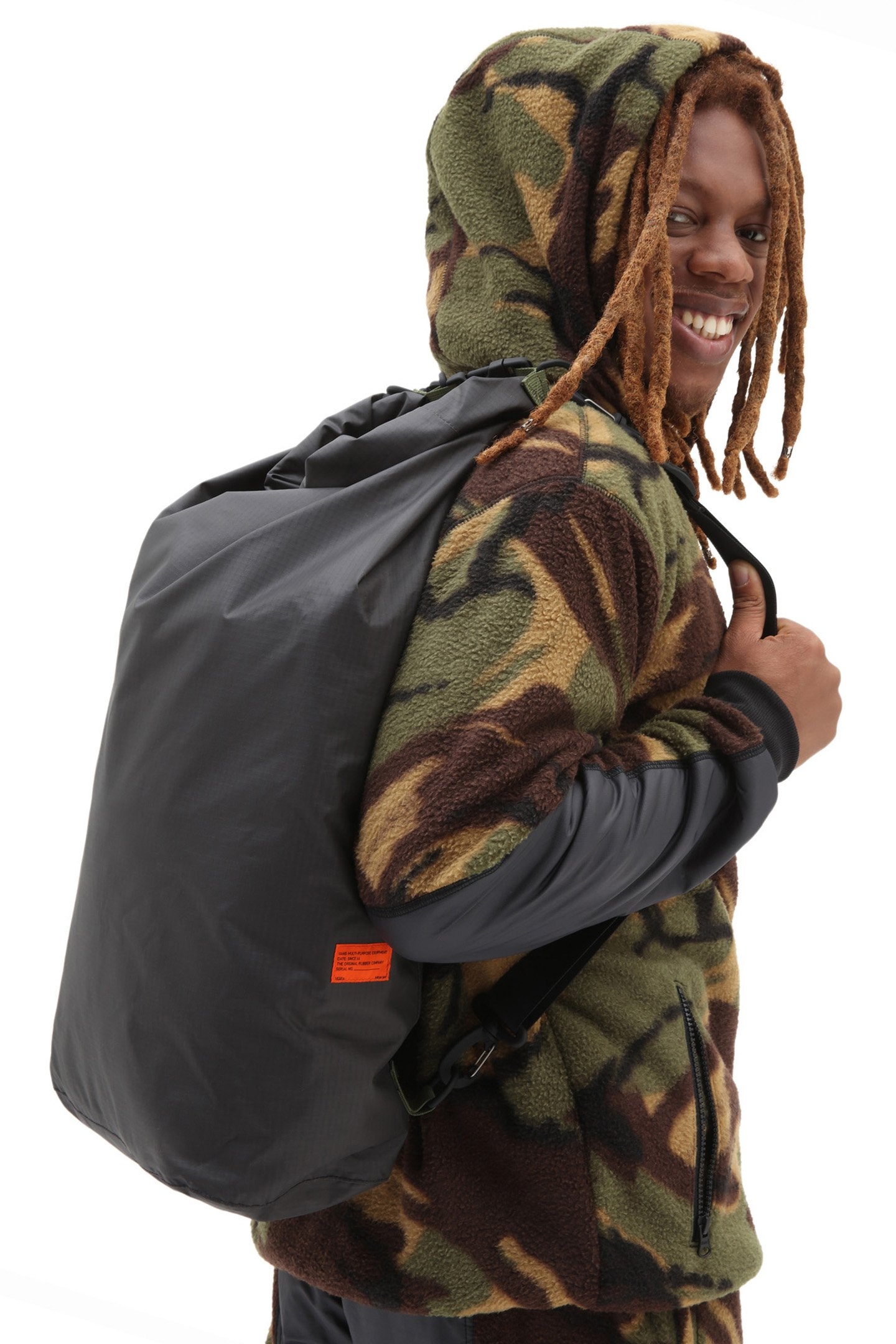 RAEBURN ROLLTOP BACKPACK CHRIS RAEBURN BLACK 2