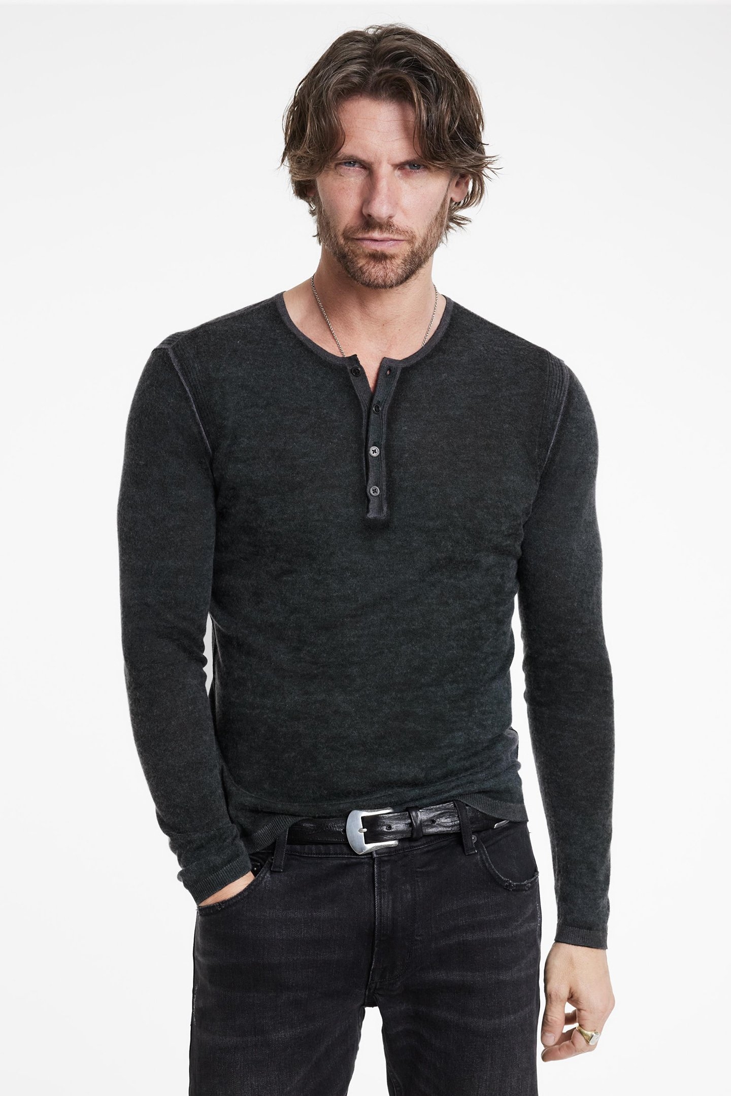 CHRISTIE REVERSE PRINTED HENLEY FOREST GREEN 1