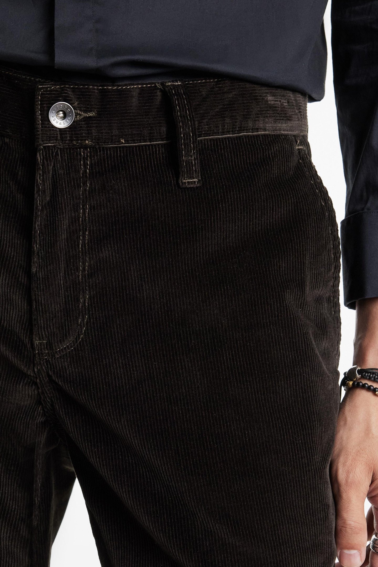 MOTOR CITY FIT - ZIP FLY LOW RISE SLIM F DARK BROWN 3