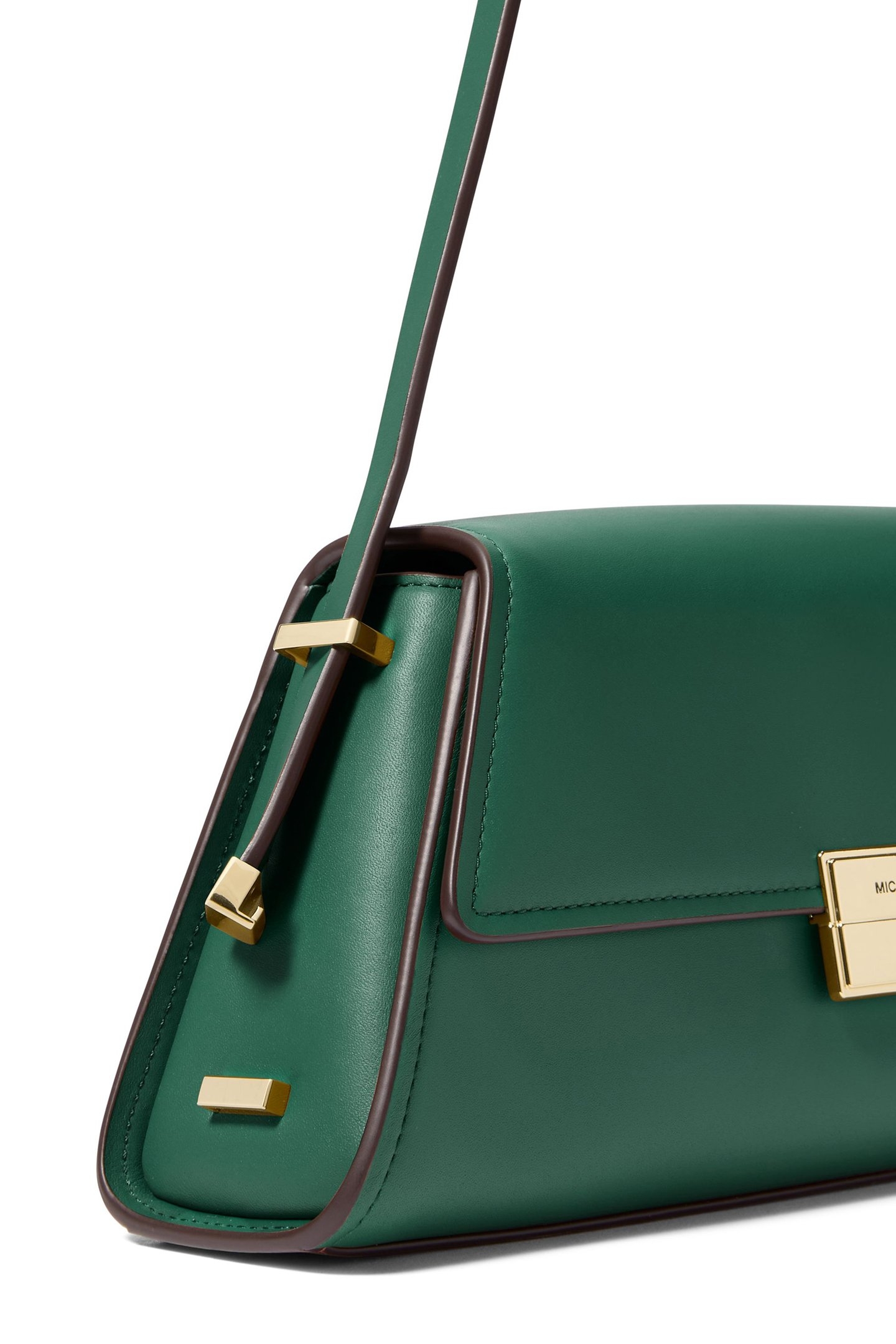 SMALL LEATHER SHOULDER BAG IN GREEN 5