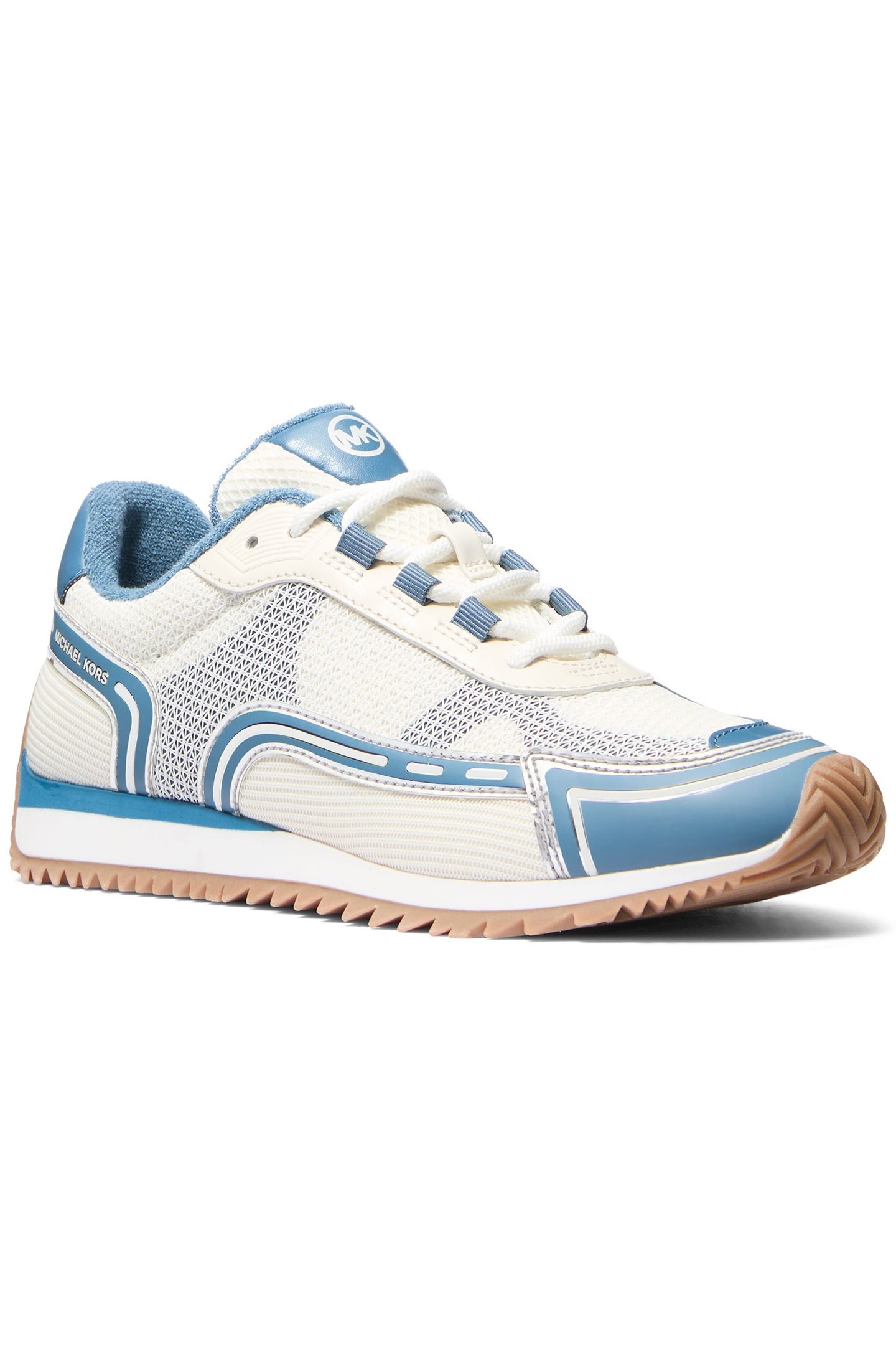 BYRDIE TRAINER IN CHAMBRAY BLUE AND WHITE 2