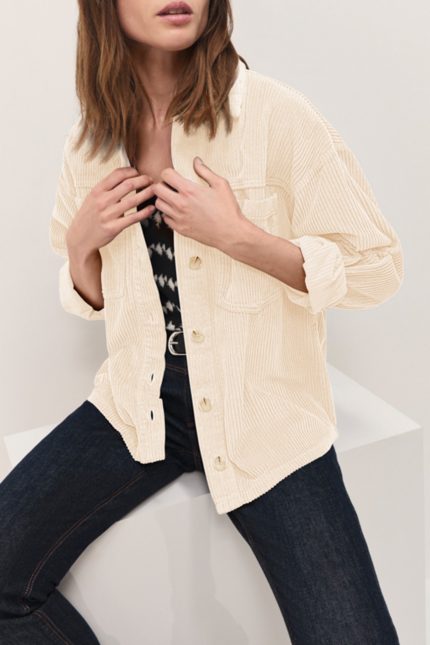 CESAR - IVORY CORDUROY SHIRT 4