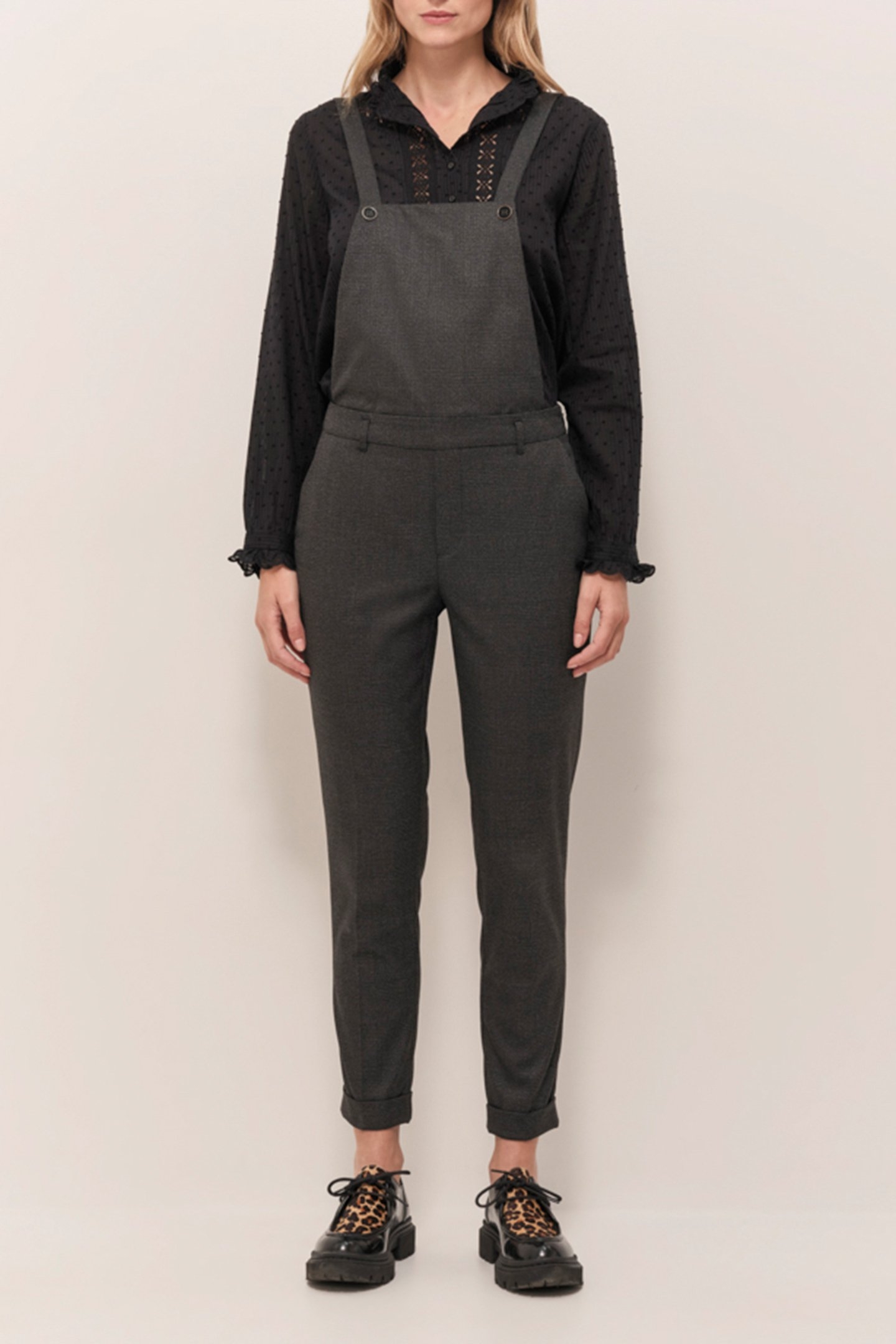PAX - 7/8TH TROUSERS IN ANTHRACITE WITH PRINCE-OF-THE-GALLER 1