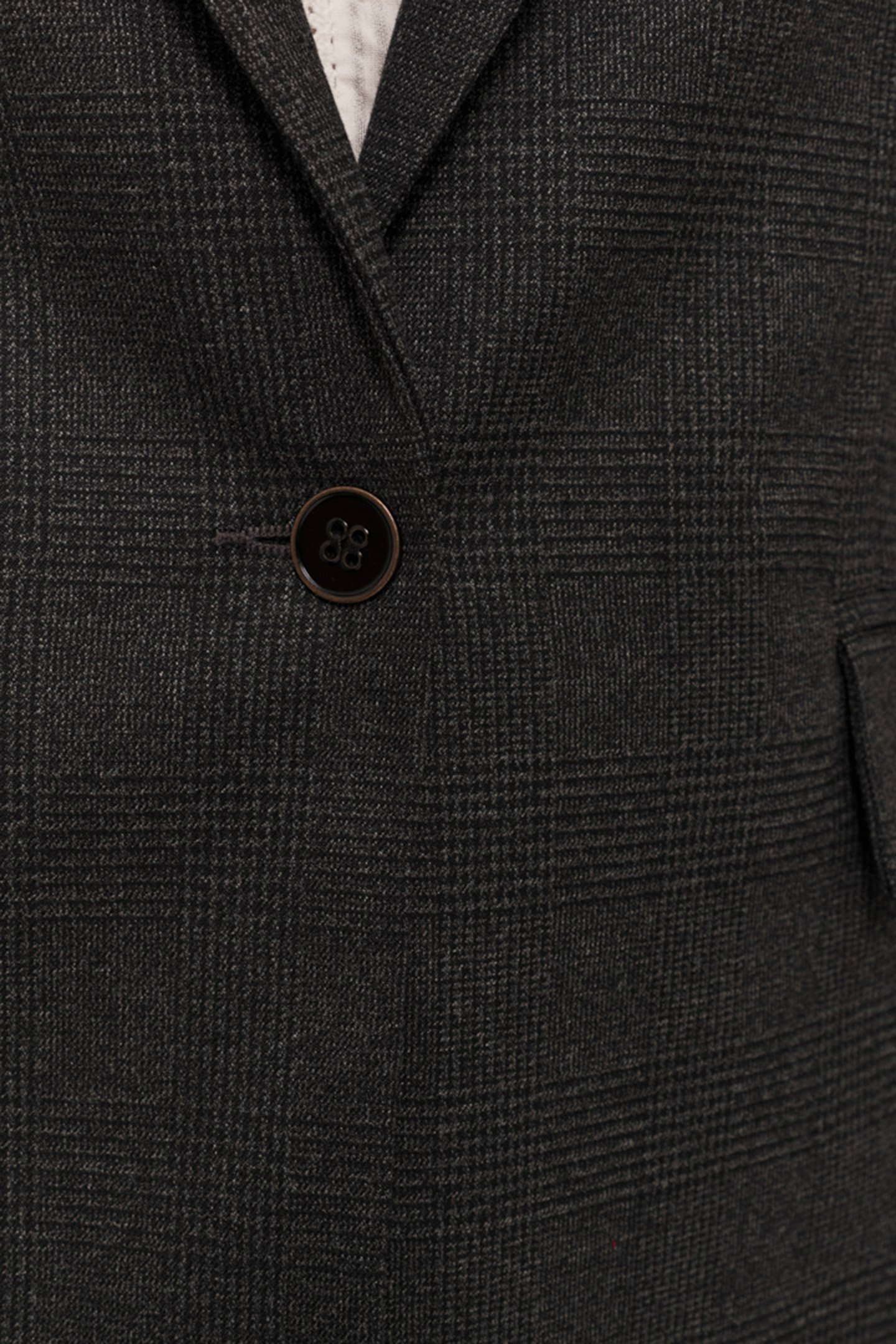 VALOU - CHARCOAL PRINCE OF WALES PATTERN SUIT JACKET 6