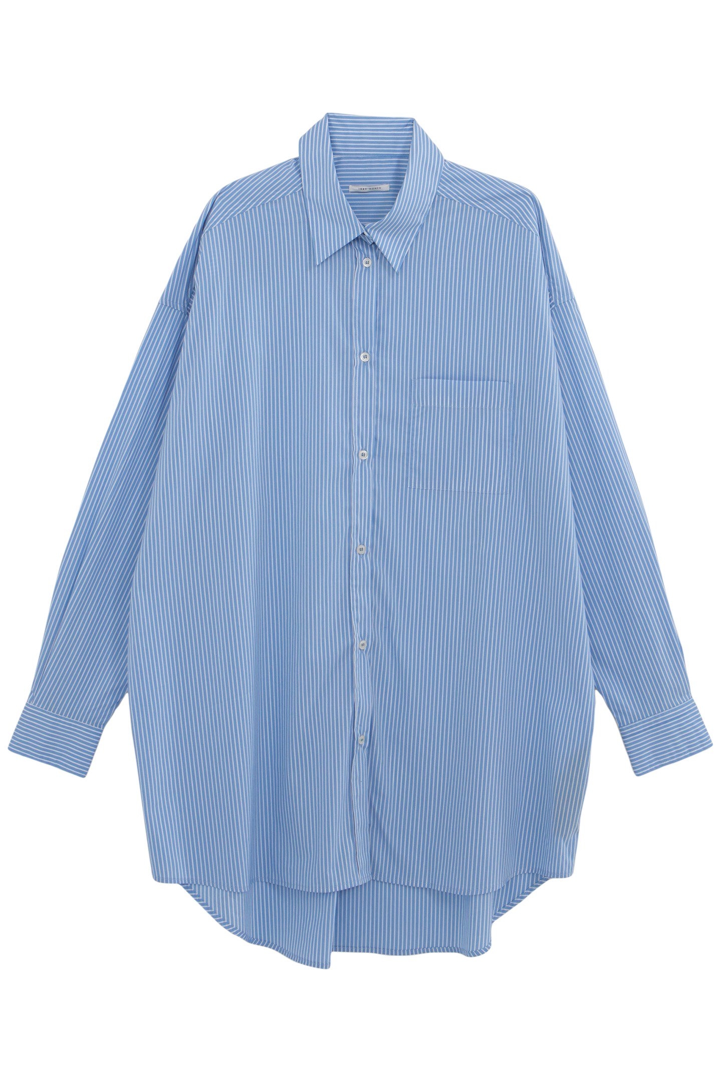 OVERSIZE SKY WHITE STRIPED SHIRT 3
