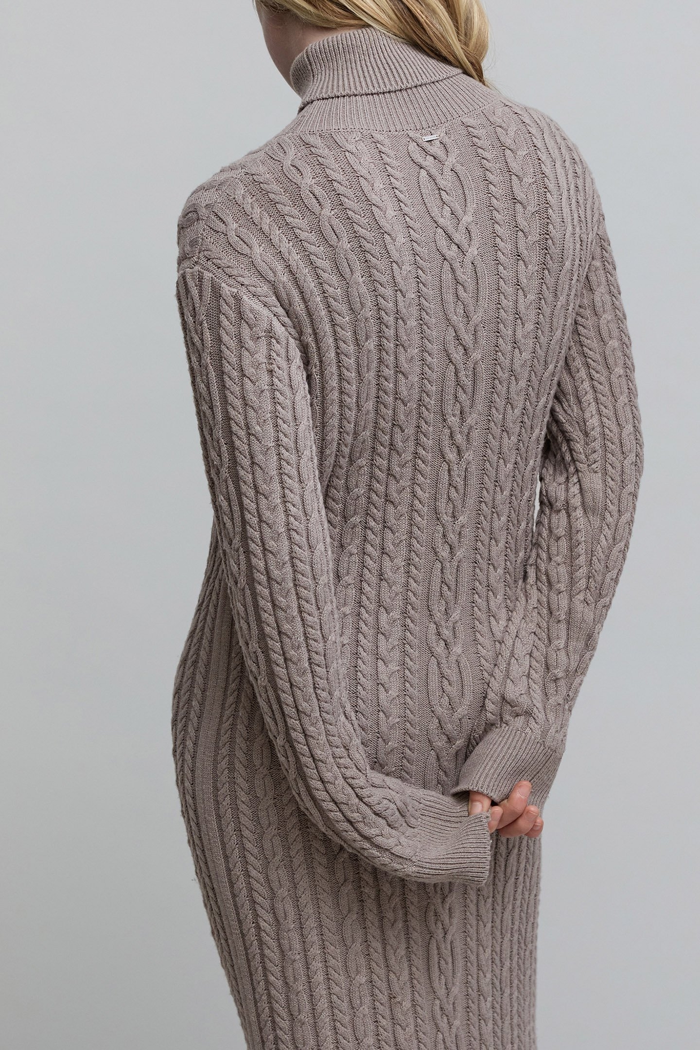 SESAME KNIT MIDI SWEATER DRESS WITH TWISTS 4