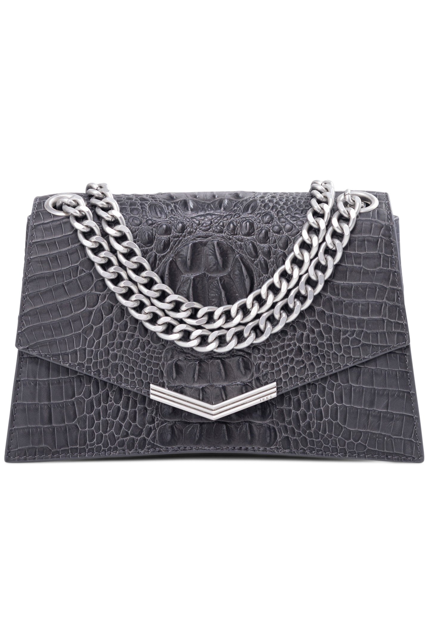 THE 1. ANIMALS CROCODILE-EFFECT LEATHER BAG SIZE M WOMAN 1