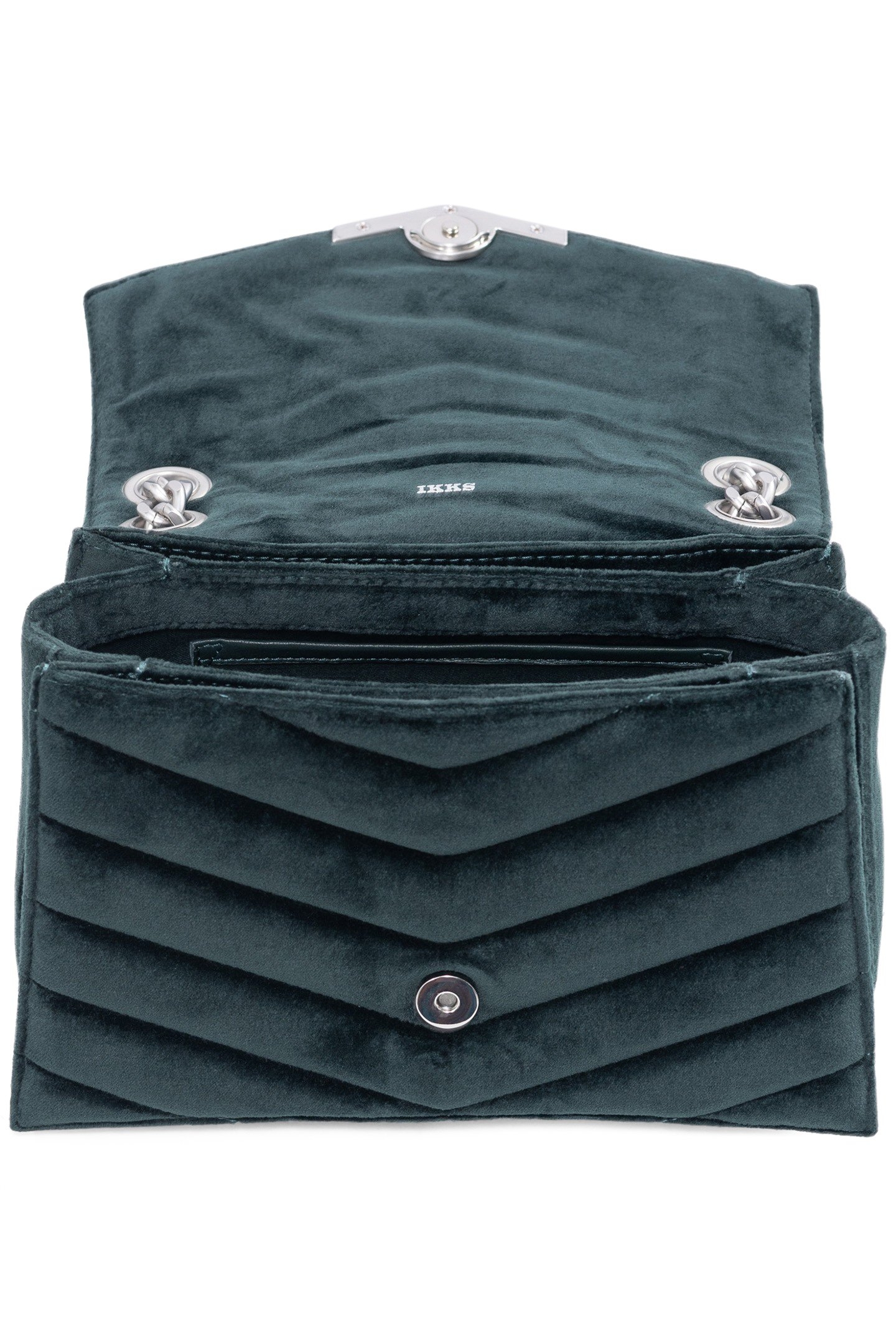 THE 1. VELVET GREEN QUILTED VELVET BAG SIZE M 5