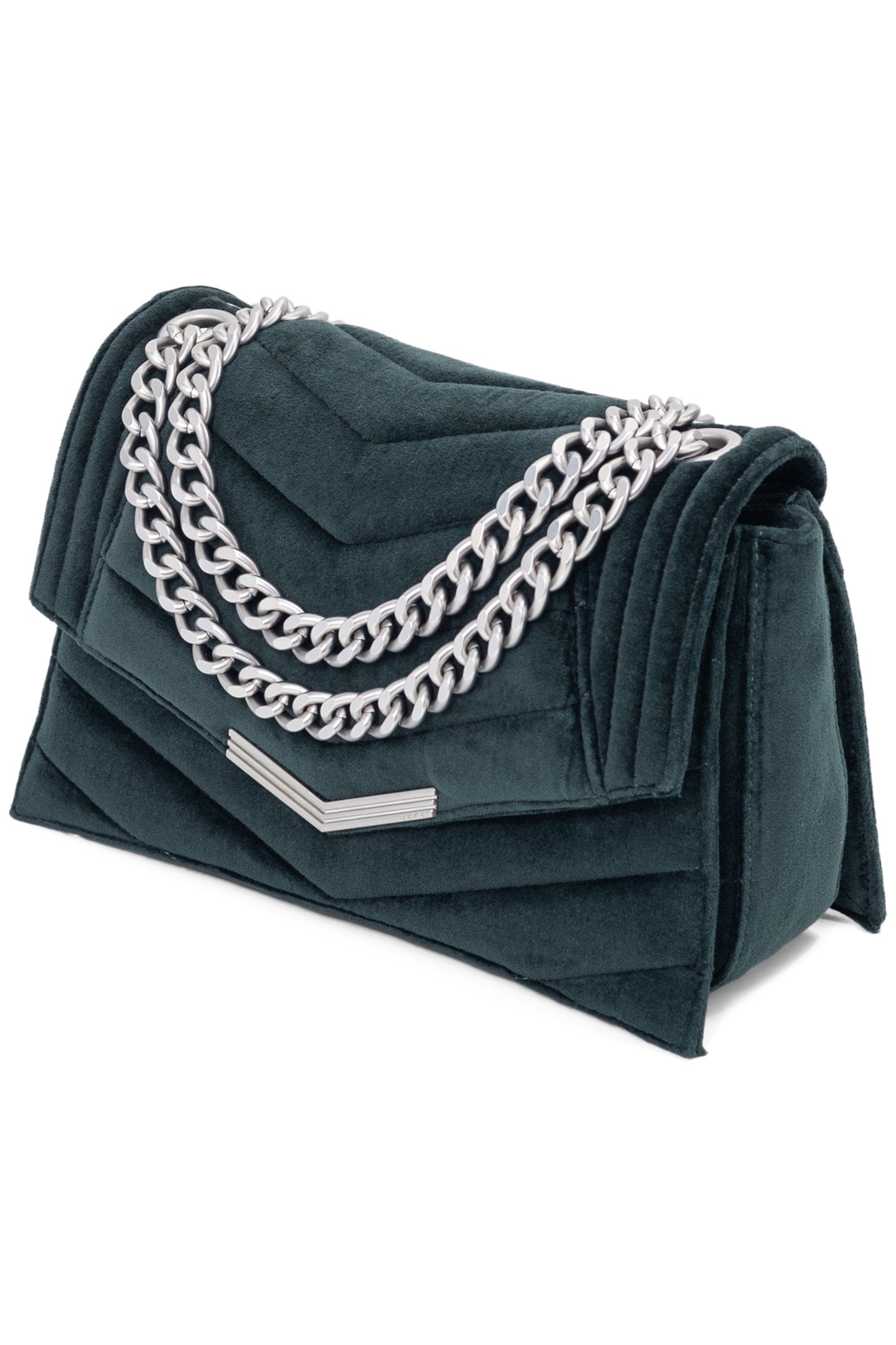 THE 1. VELVET GREEN QUILTED VELVET BAG SIZE M 4