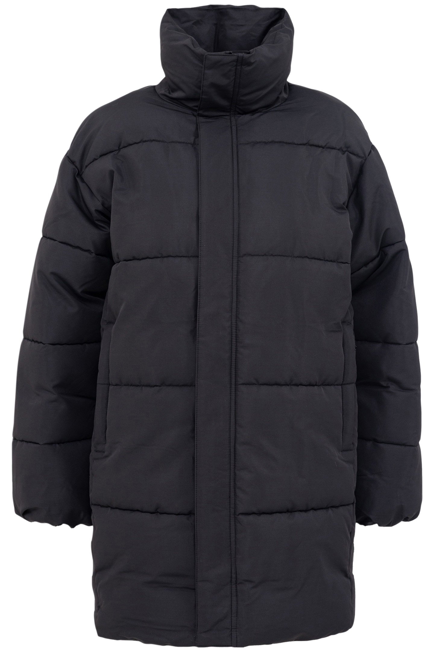 BLACK SATIN LOOSE-FIT JACKET 4