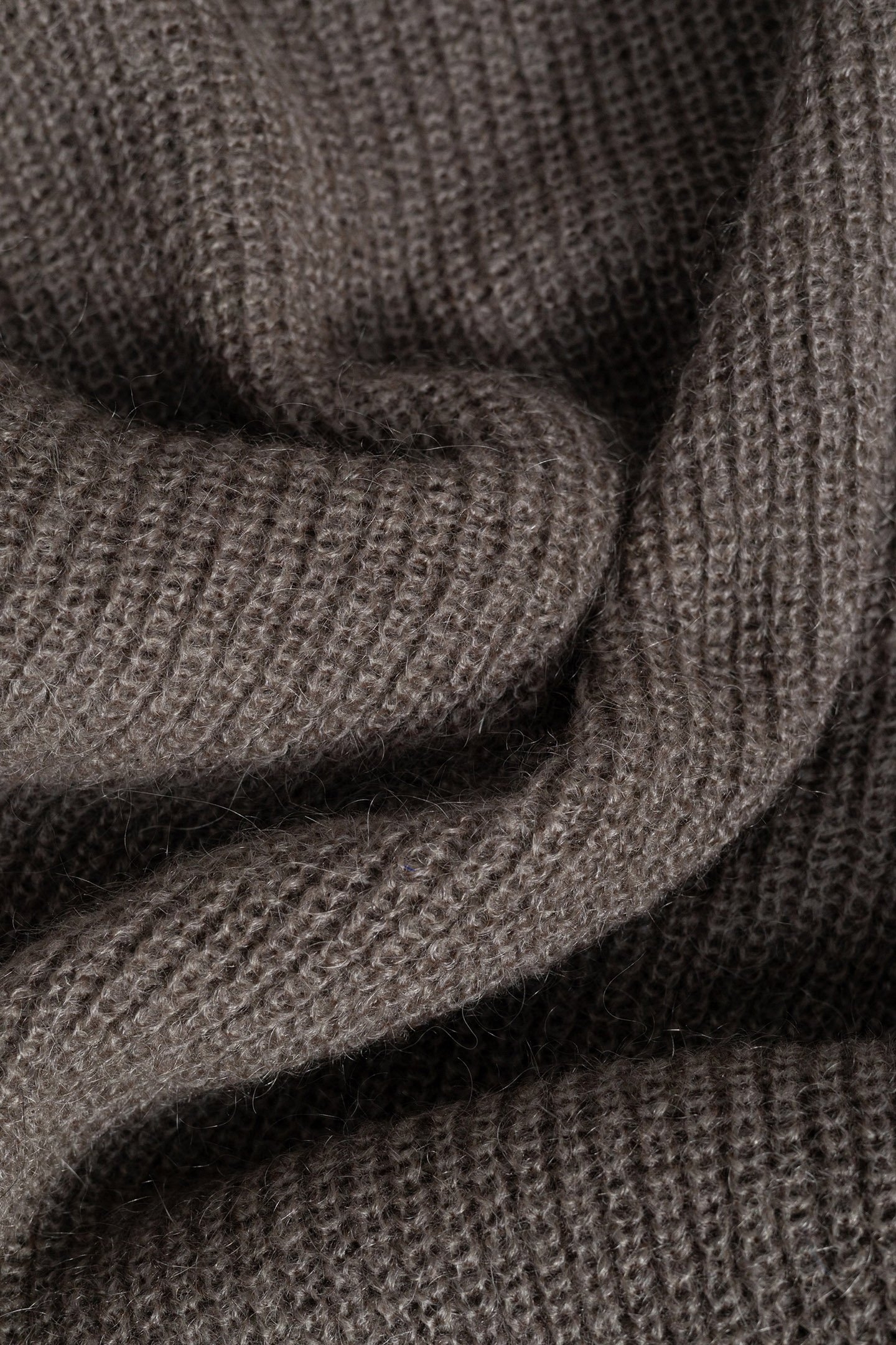 KHAKI RIB KNIT TURTLENECK SWEATER DRESS 3