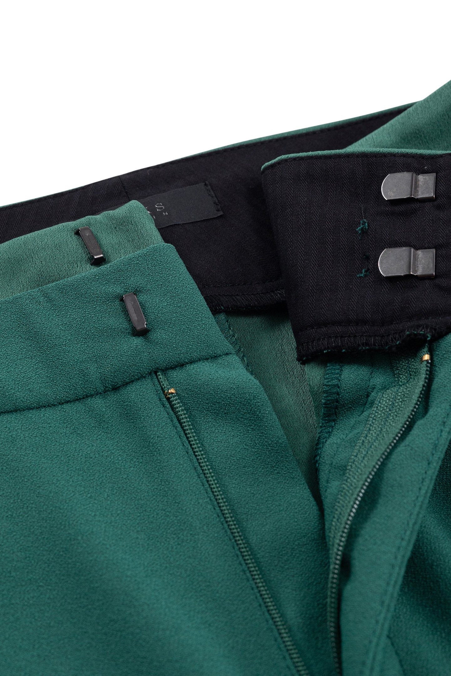 WIDE EMERALD DOUBLE-BREASTED SUIT PANTS 3