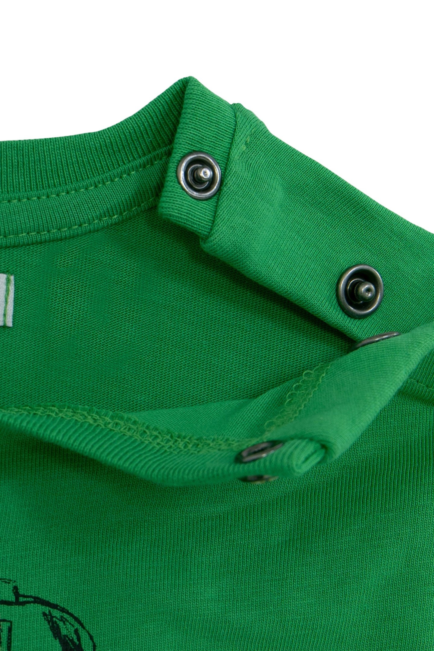 GREEN T-SHIRT ORGANIC COTTON VISUAL DOG-METRO BABY BOY 3