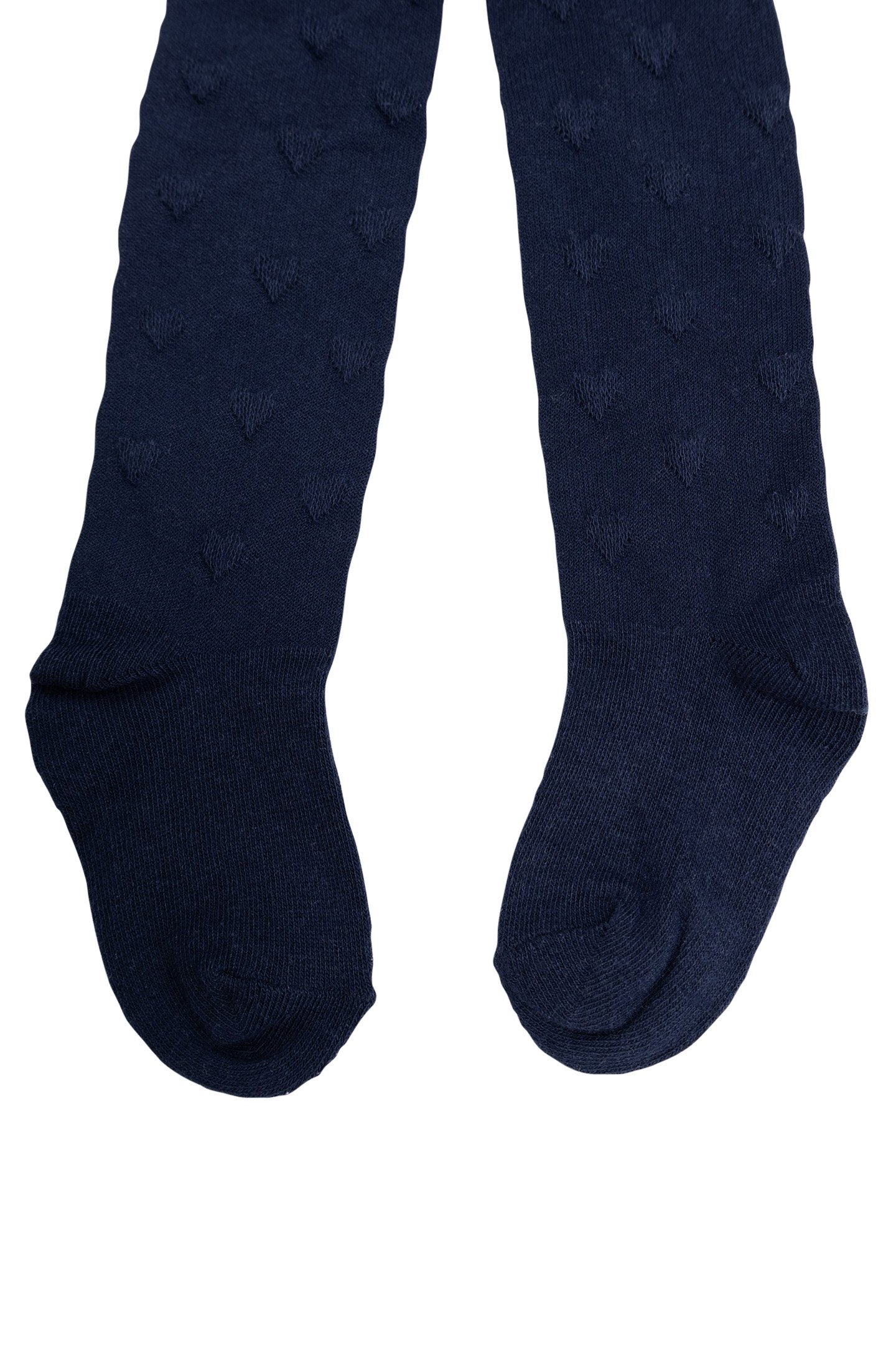 BABY GIRL NAVY AND ECRU KNITTED TIGHTS 3