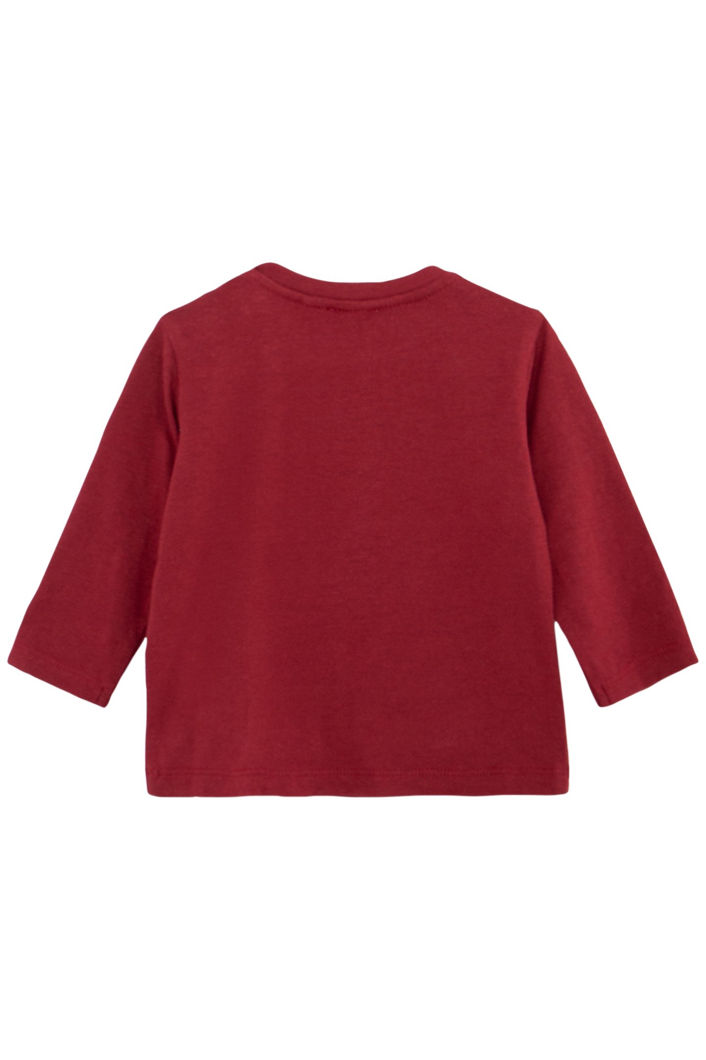 BABY BOY BURGUNDY VISUAL T-SHIRT CAT ROCKER 2