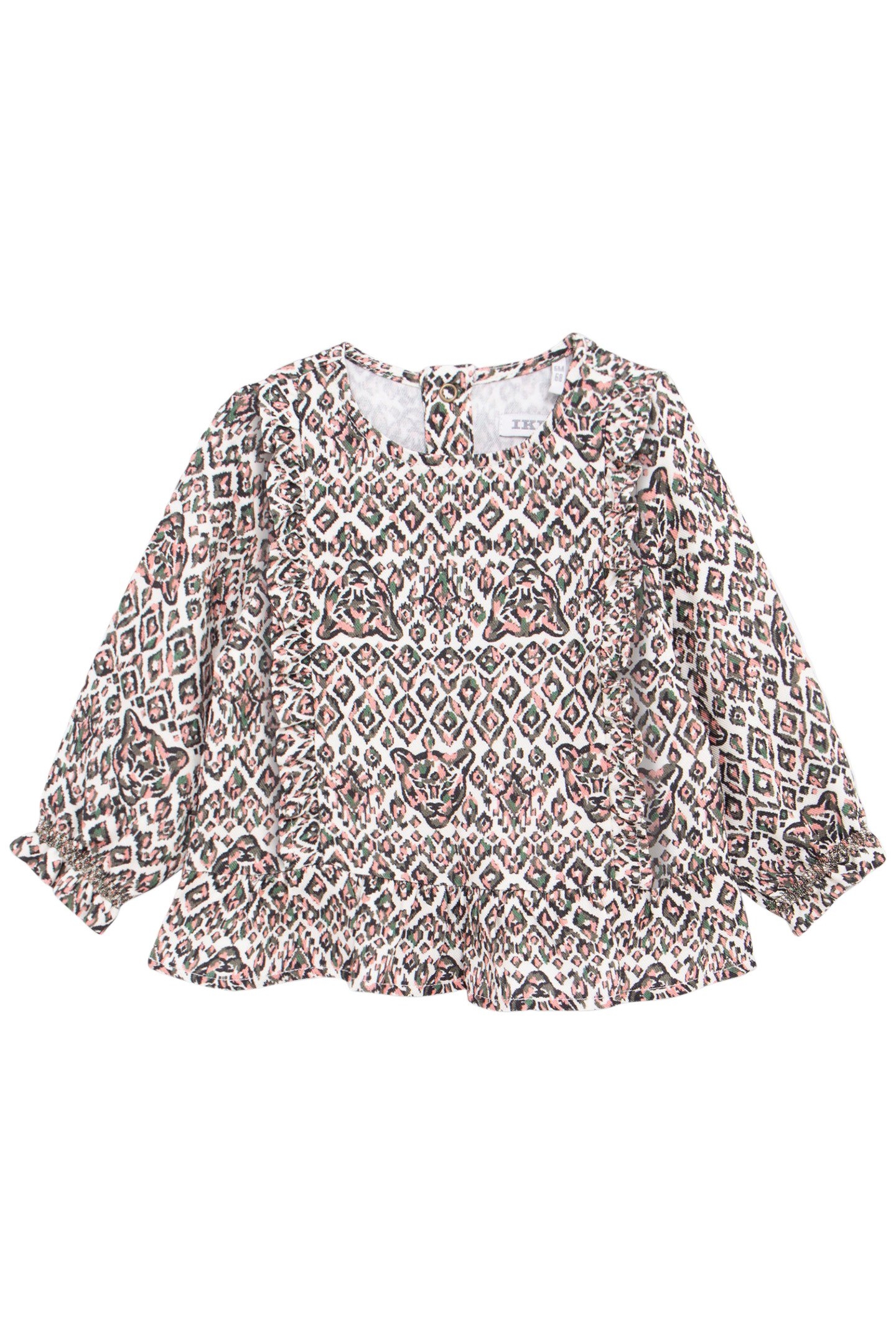 ECRU BLOUSE LENZING™ ECOVERO™ ETHNIC BABY GIRL 1