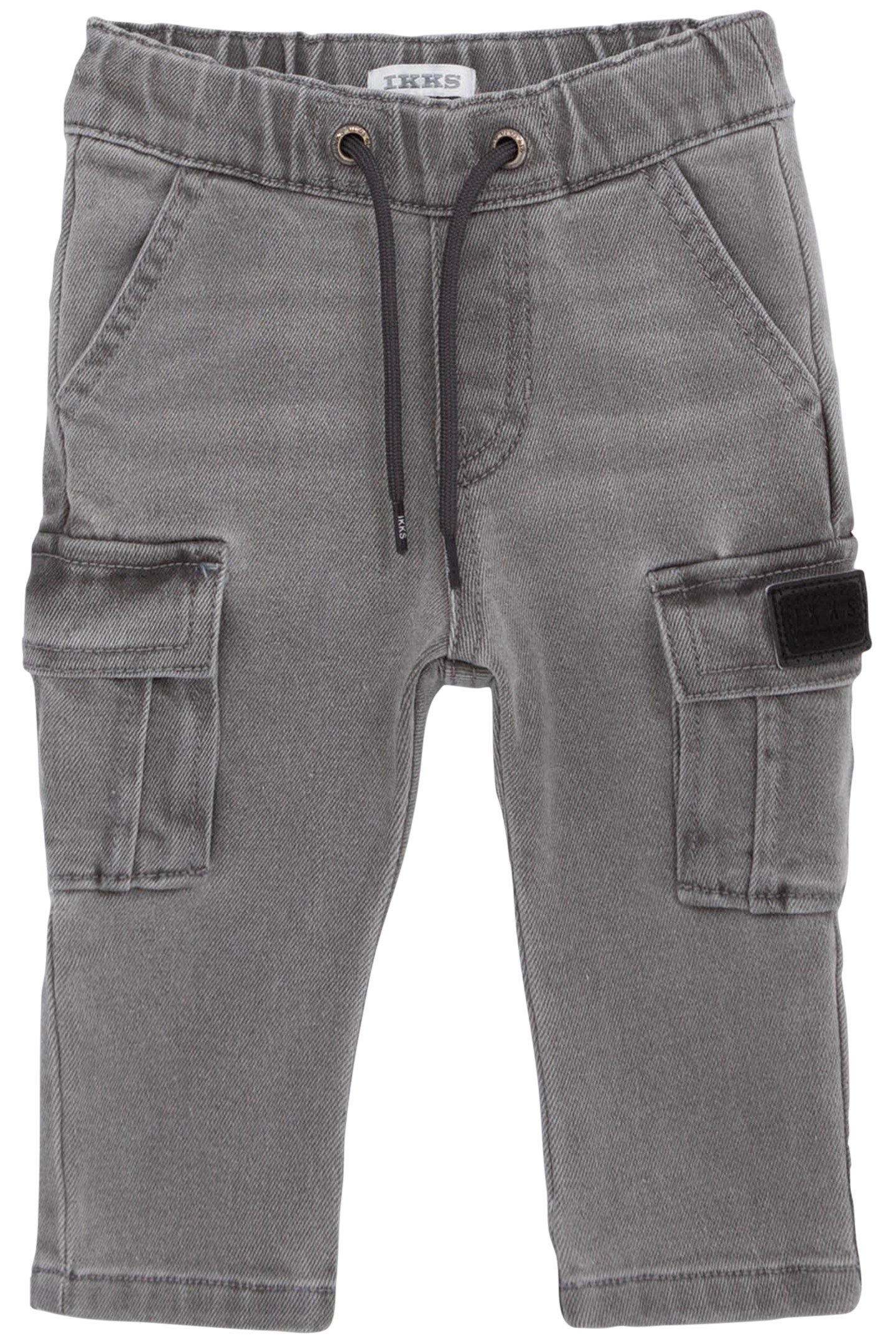 BATTLE GREY ELASTIC WAIST JEANS BABY BOY 1