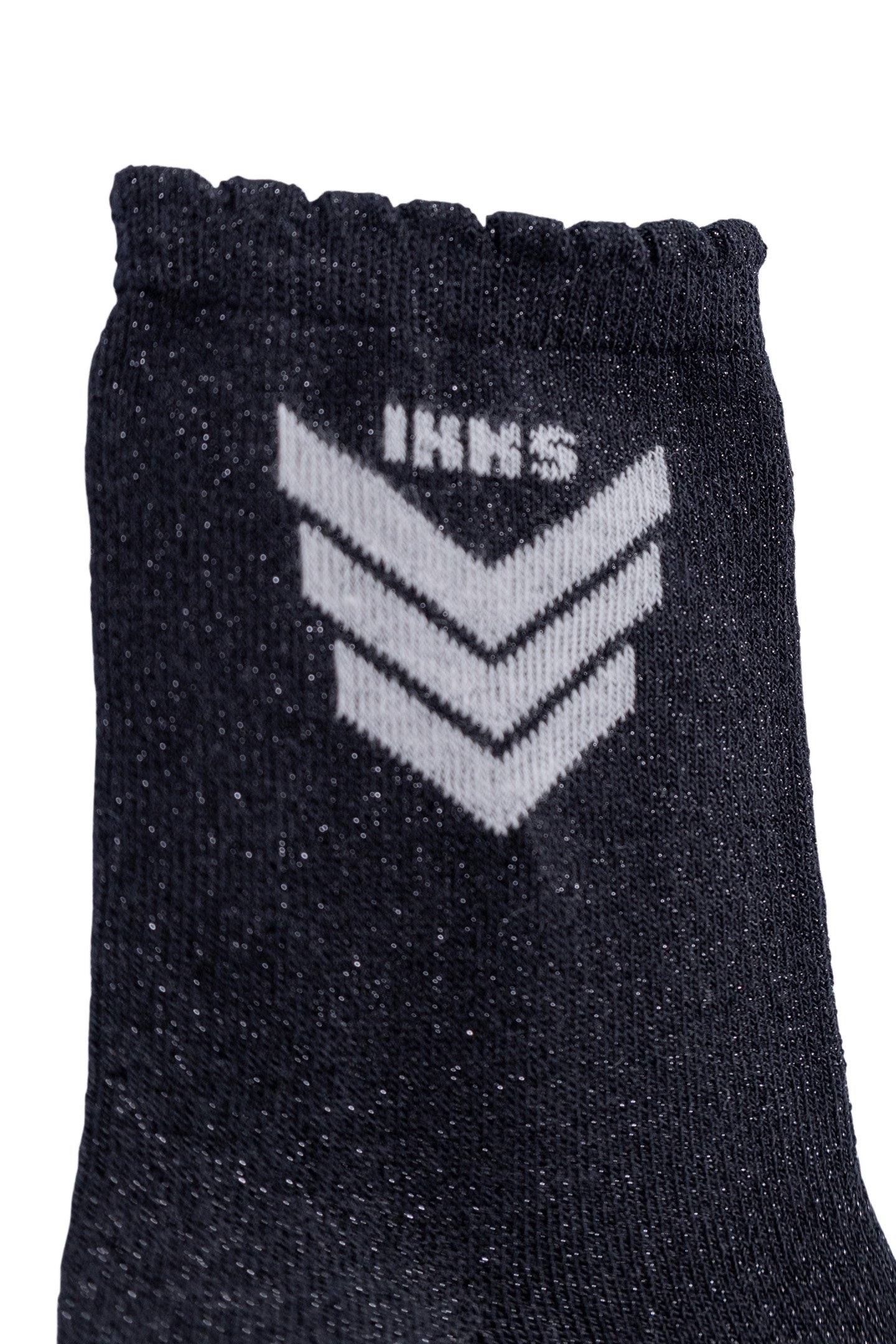 GIRL'S BLACK GLITTER, ECRU AND LEOPARD SOCKS 4