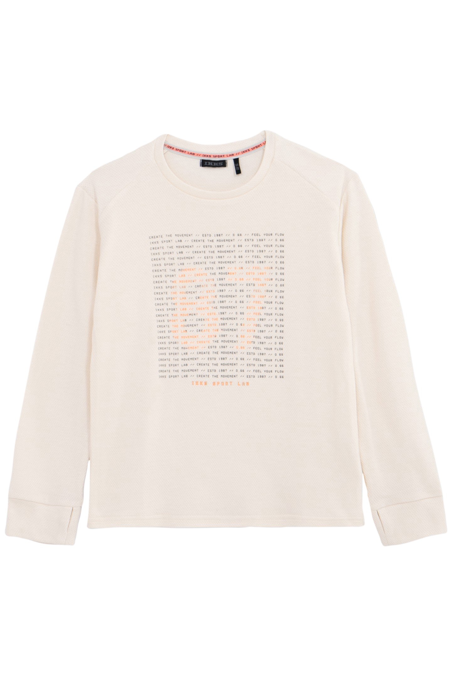 BOY'S ECRU FANCY PRINT THERMOREACTIVE T-SHIRT 1