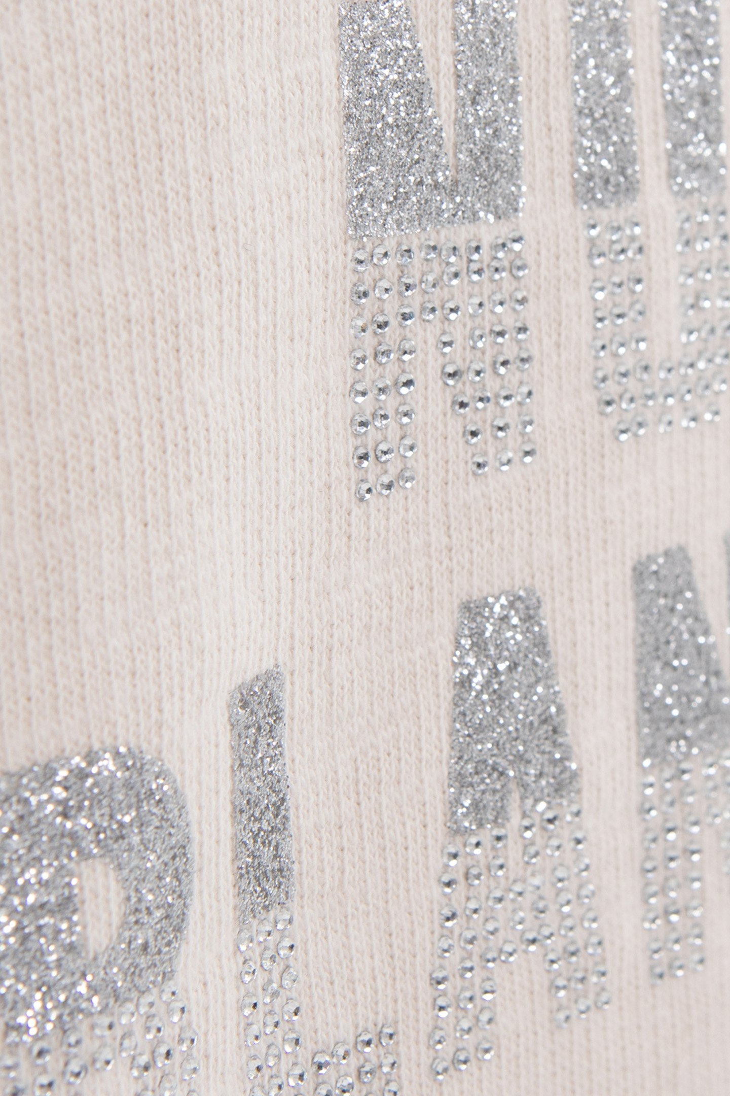 GIRL'S ECRU METALLIC MESSAGE SWEATSHIRT 5