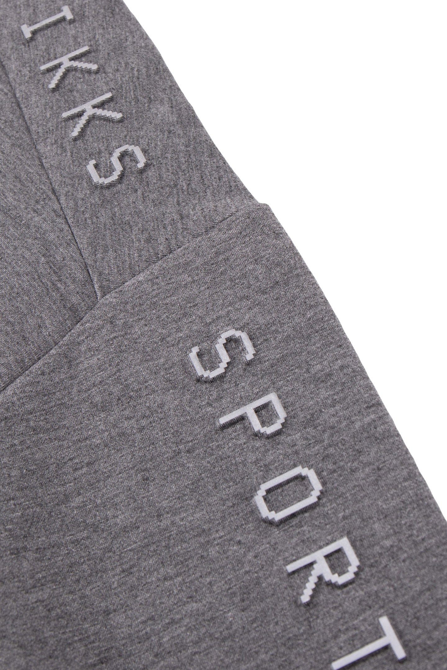 BOY'S GREY HOODIE, REFLECTIVE SLEEVES, EMBOSSED SLOGAN 4