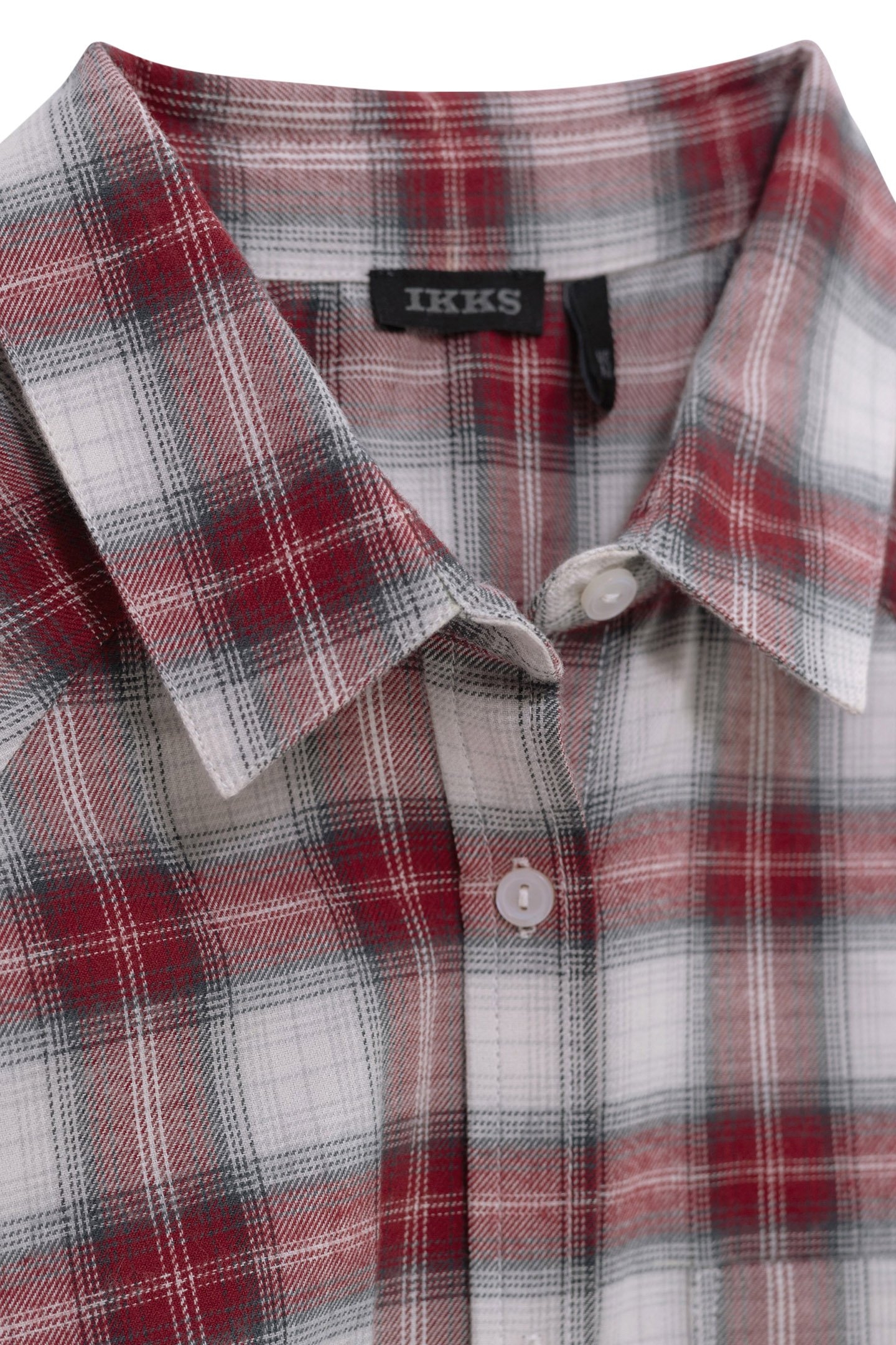 GIRL'S BURGUNDY PLAID SHIRT 5