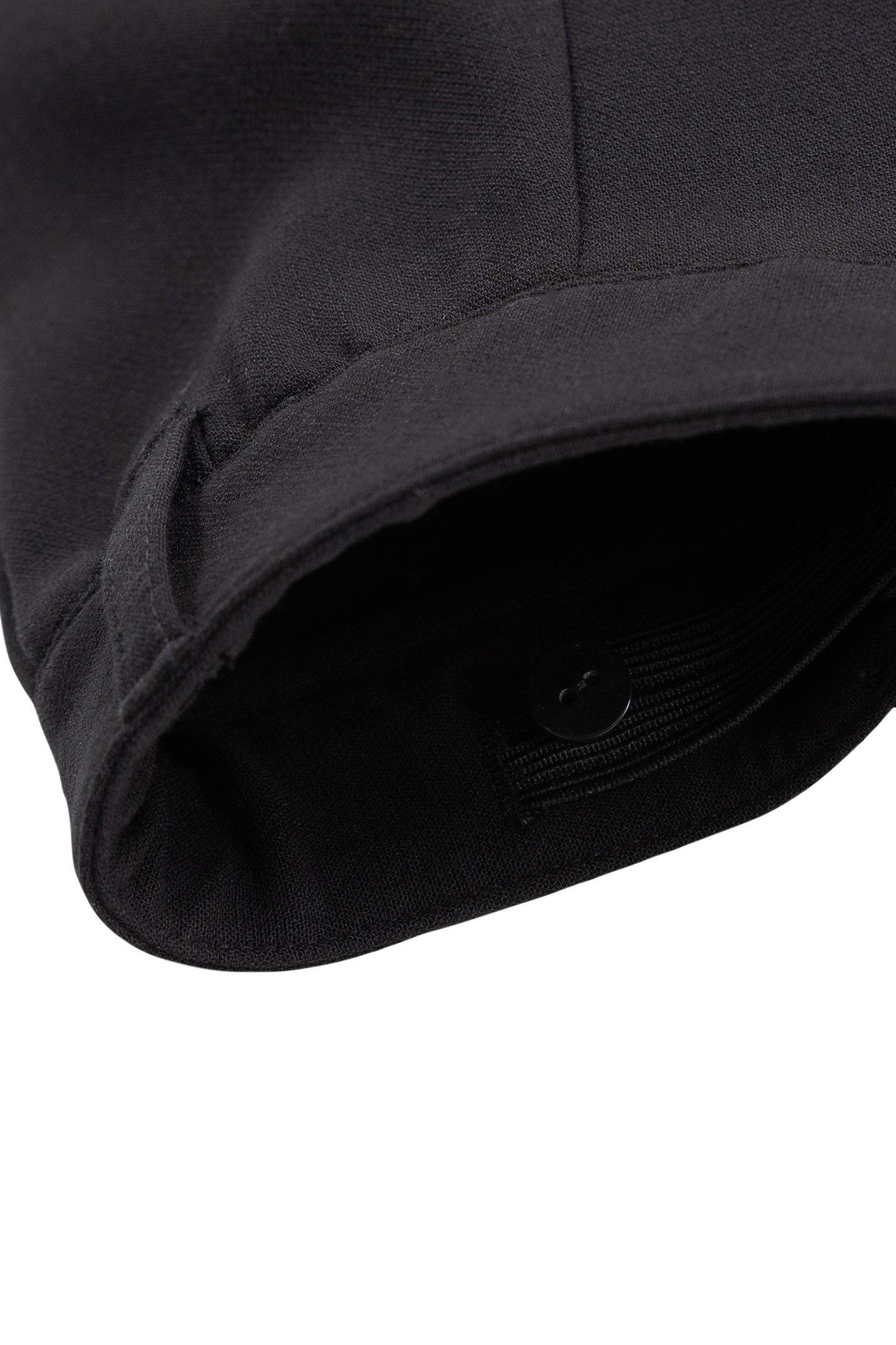 BLACK FLARE PANTS WITH PLEATED EDGING FOR GIRLS 6