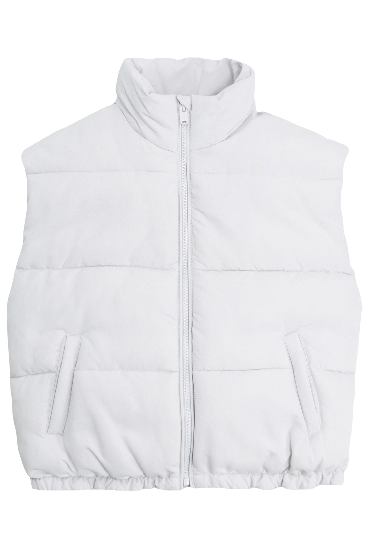 GIRL'S ECRU SLEEVELESS DOWN JACKET 1