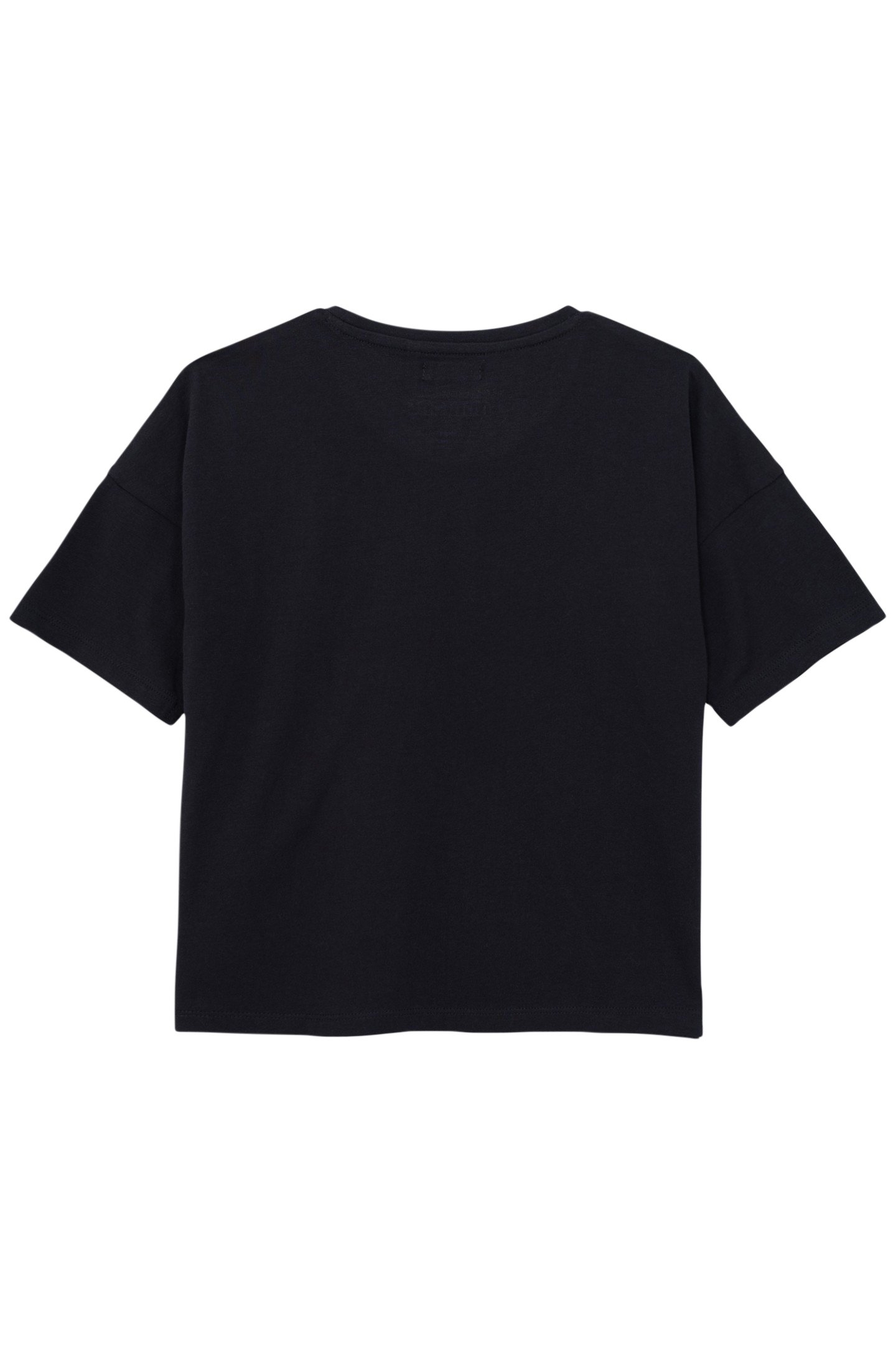 GIRL'S BLACK ORGANIC COTTON MINIONS FOIL PRINT T-SHIRT 2