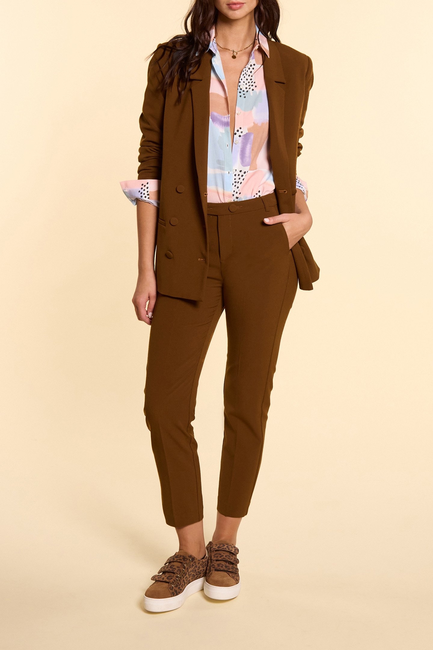 CAMEL SUIT TROUSERS 4