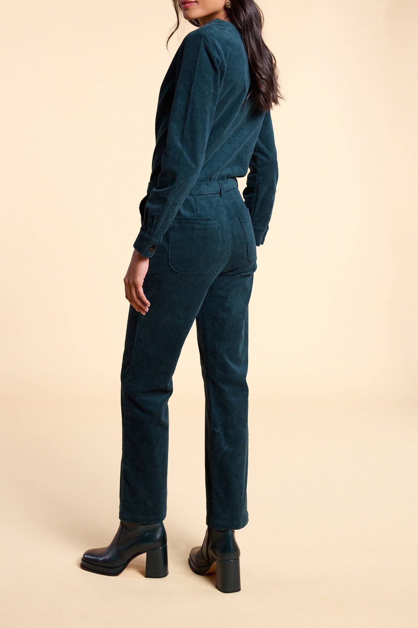 NIGHT GREEN CORDUROY JUMPSUIT 2