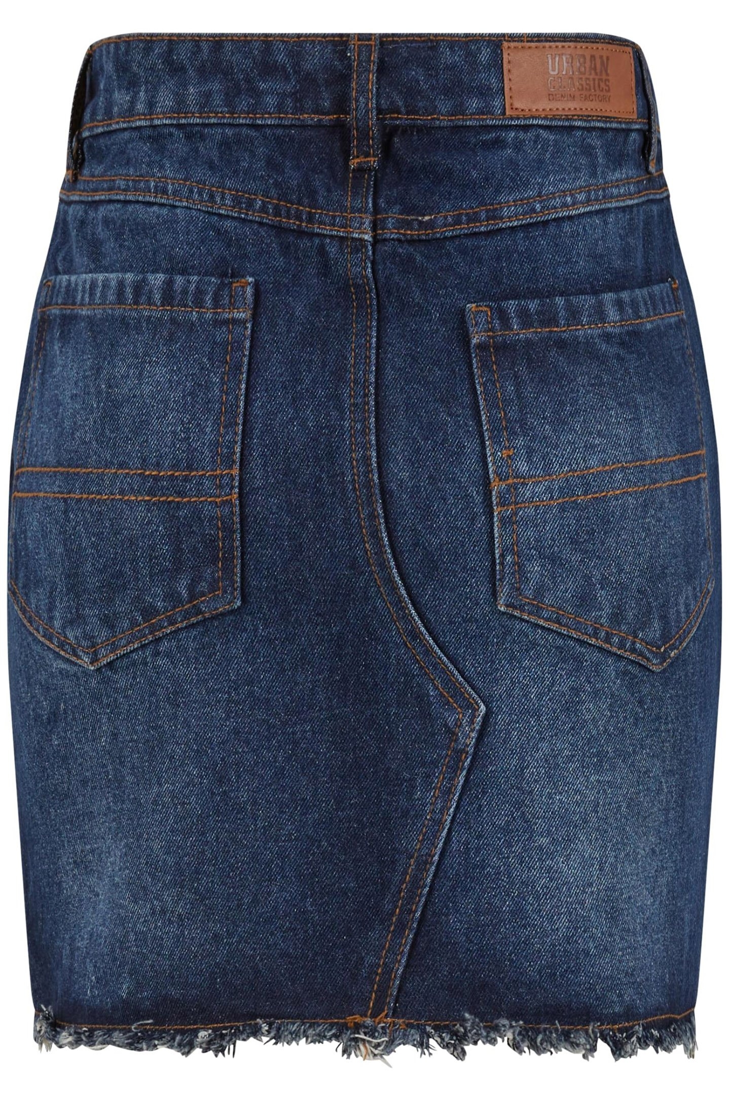 LADIES HEAVY MINI DENIM SKIRT NEW DARK BLUE WASHED 2