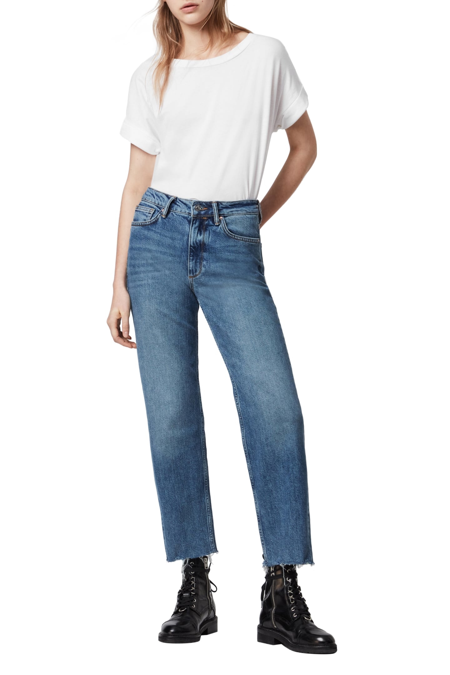 HARPER JEAN MID INDIGO BLUE 1