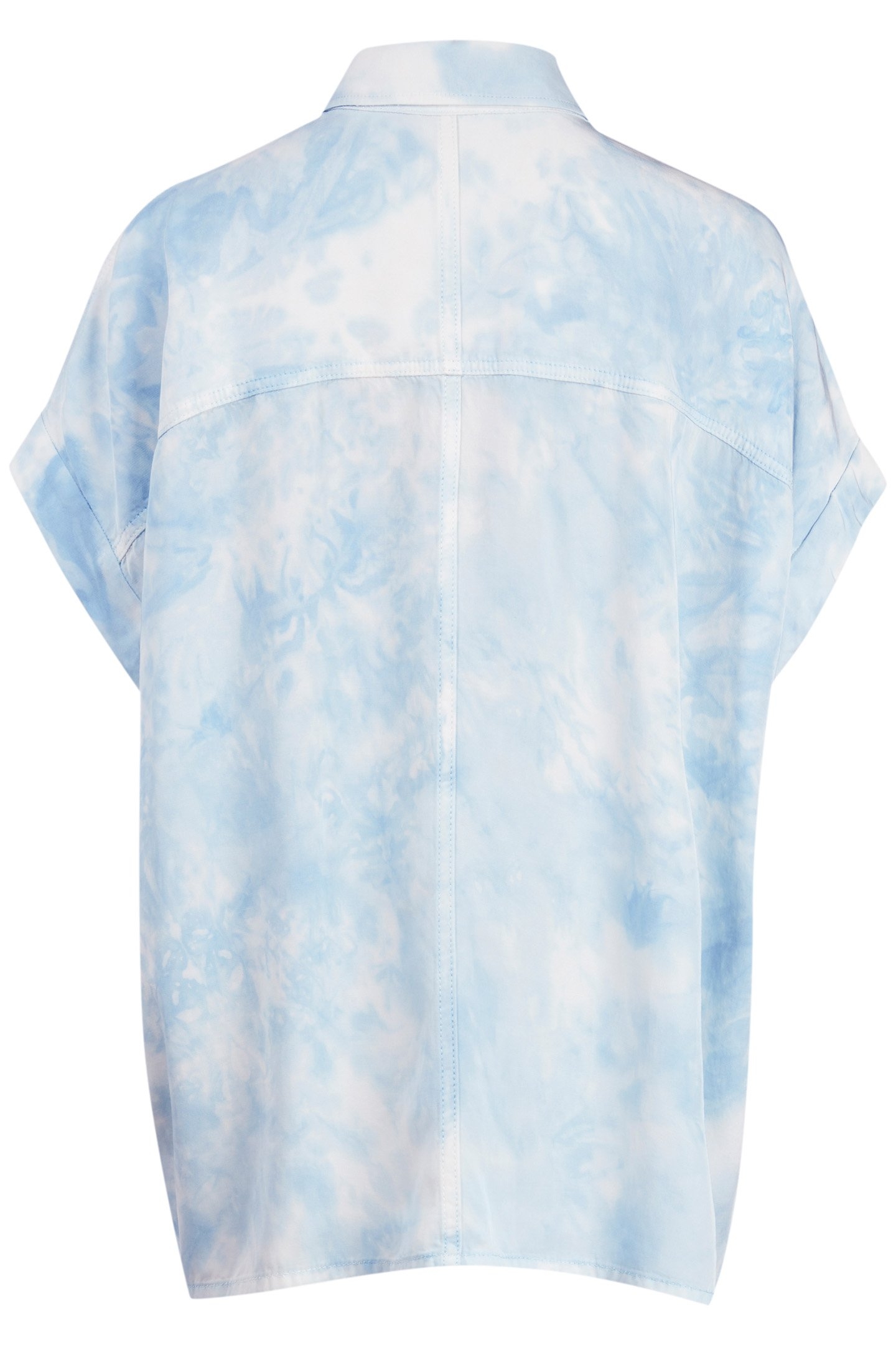 ALIZA TIE DYE SHIRT SKY BLUE 2
