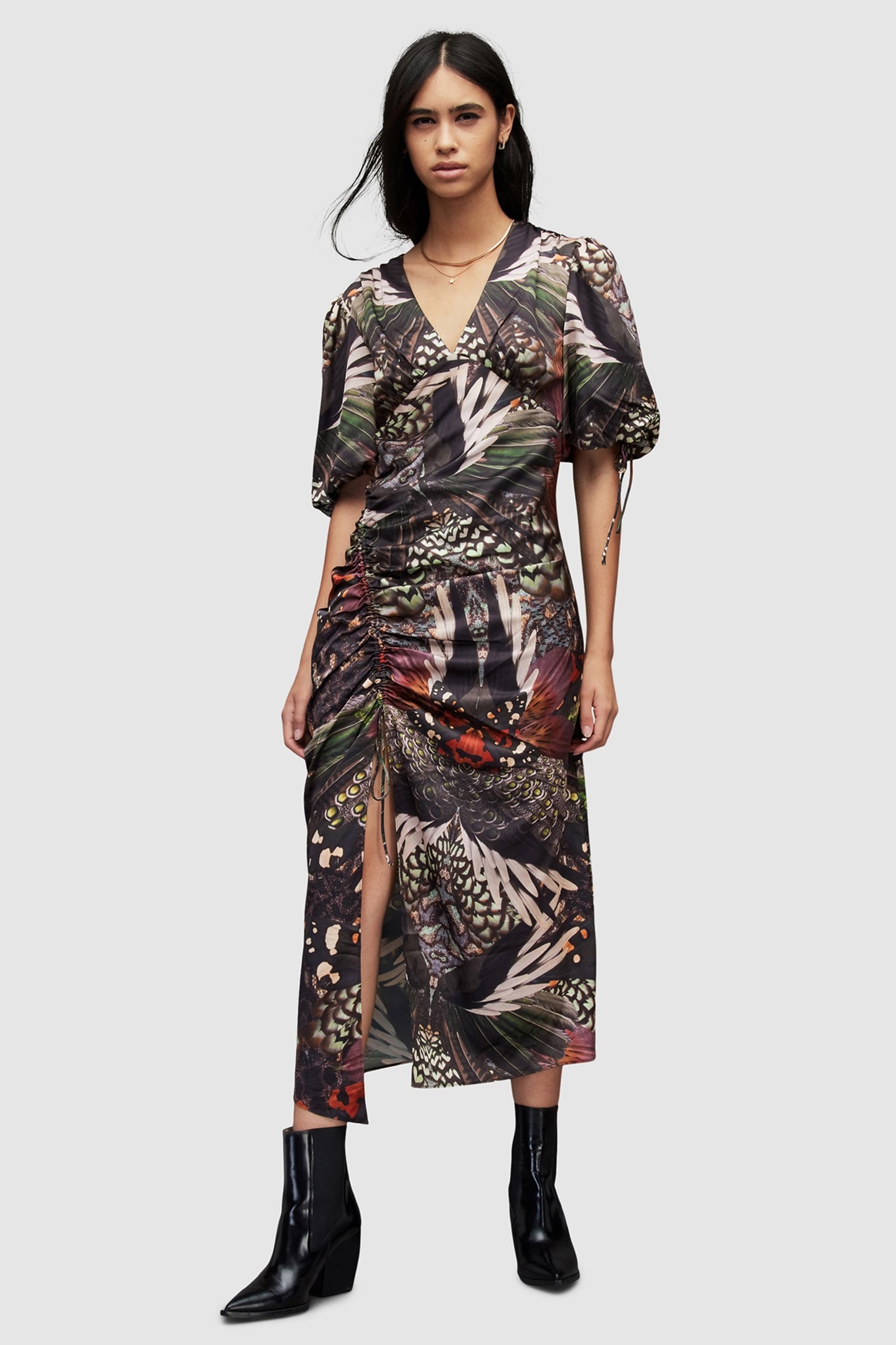 SAFIYA GENE DRESS JEWEL GREEN 1