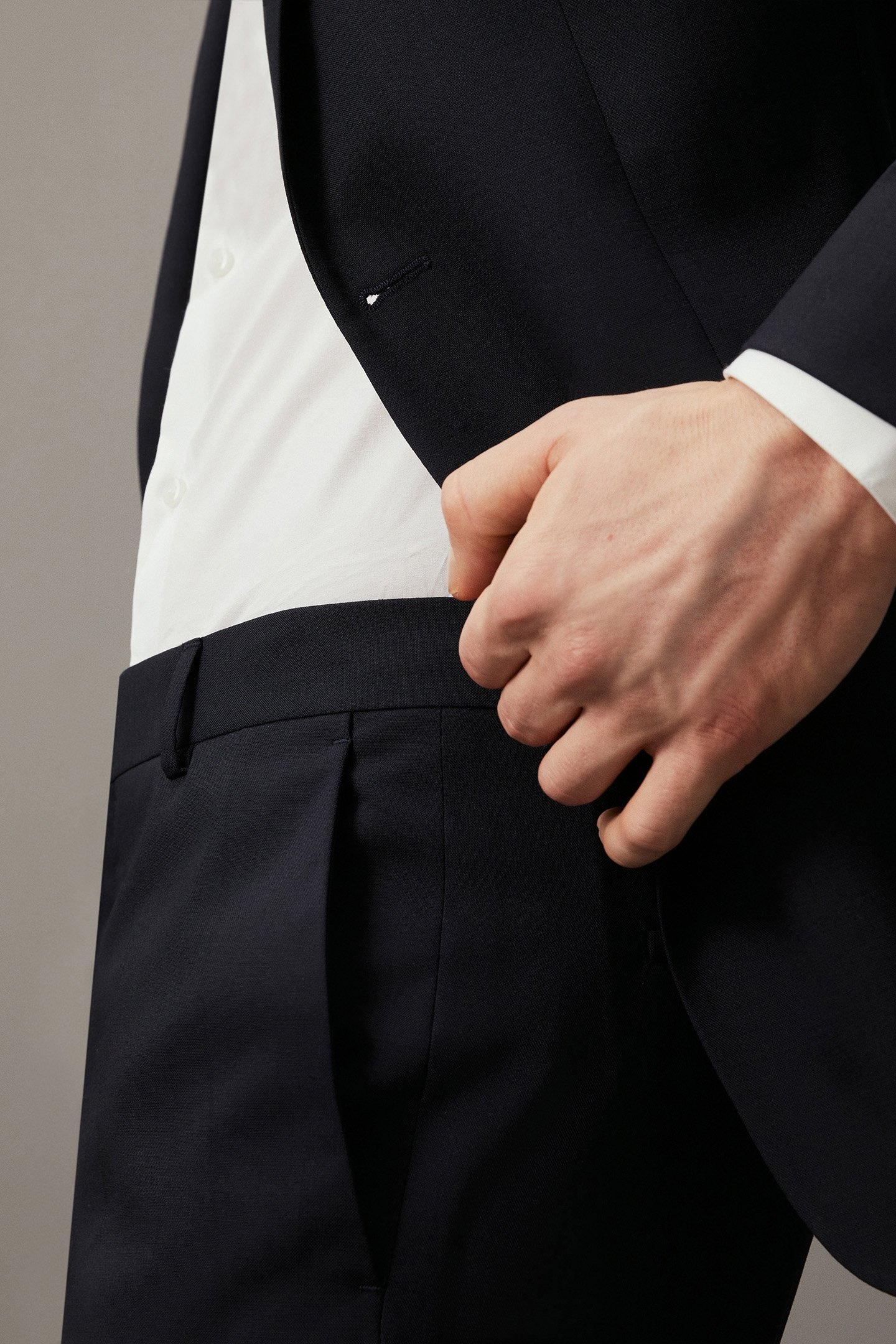 STRETCH WOOL SLIM SU MIDNIGHT NAVY 4