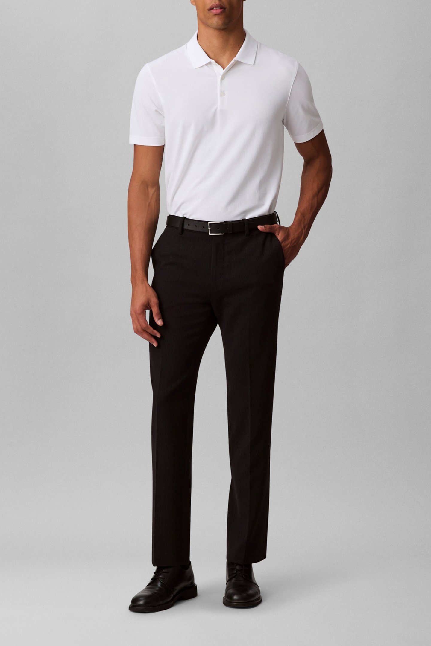 SS REGULAR FIT STRIPE STRETCH JAC BRIGHT POLO SHIRT WHITE 3