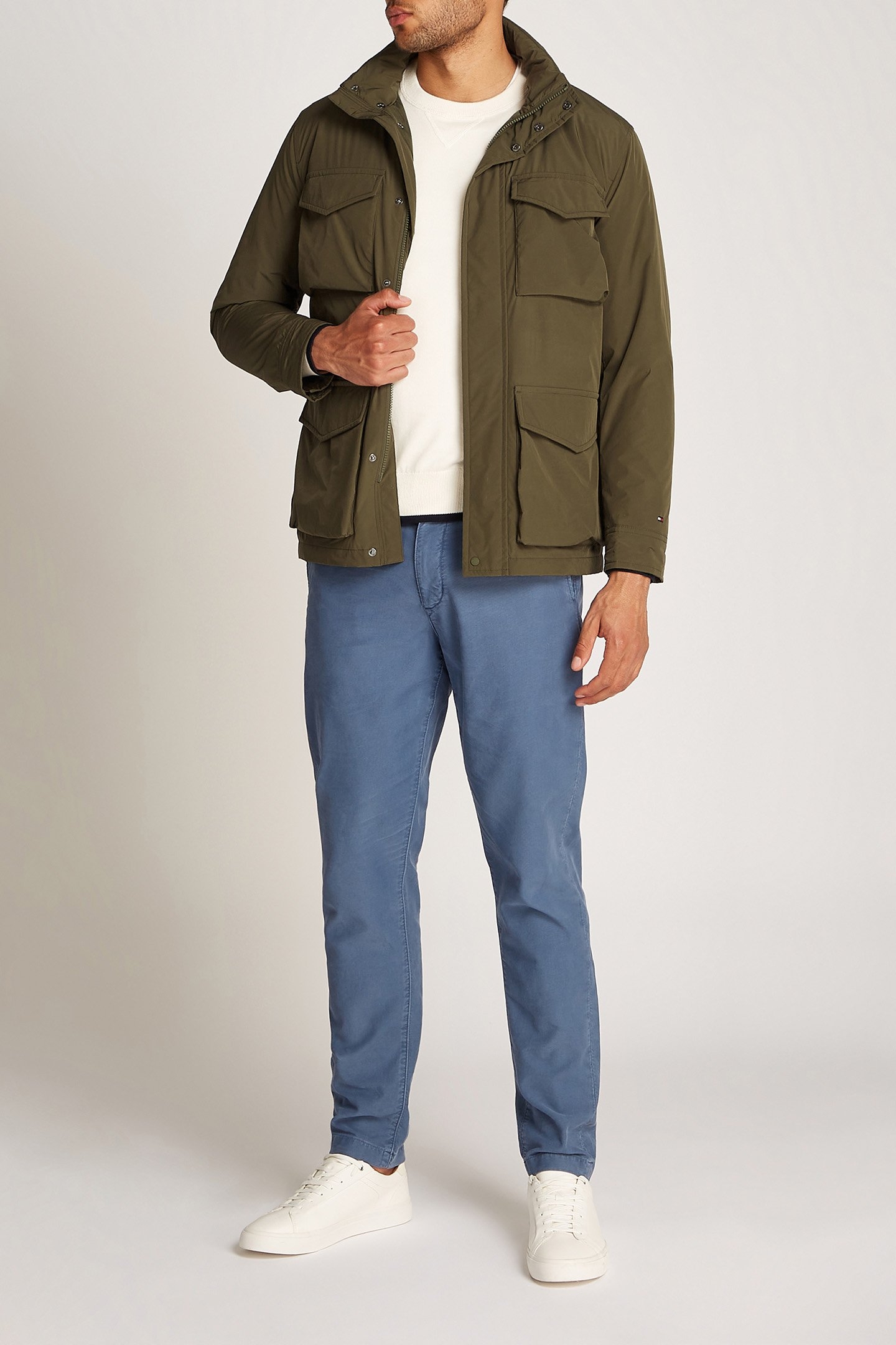 LW PACKABLE FIELD JACKET SLIM FIT ARMY GREEN 3
