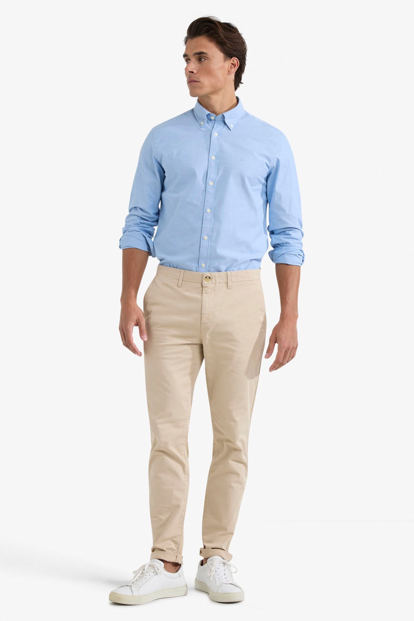 STRETCH OXFORD SHIRT LIGHT BLUE 2