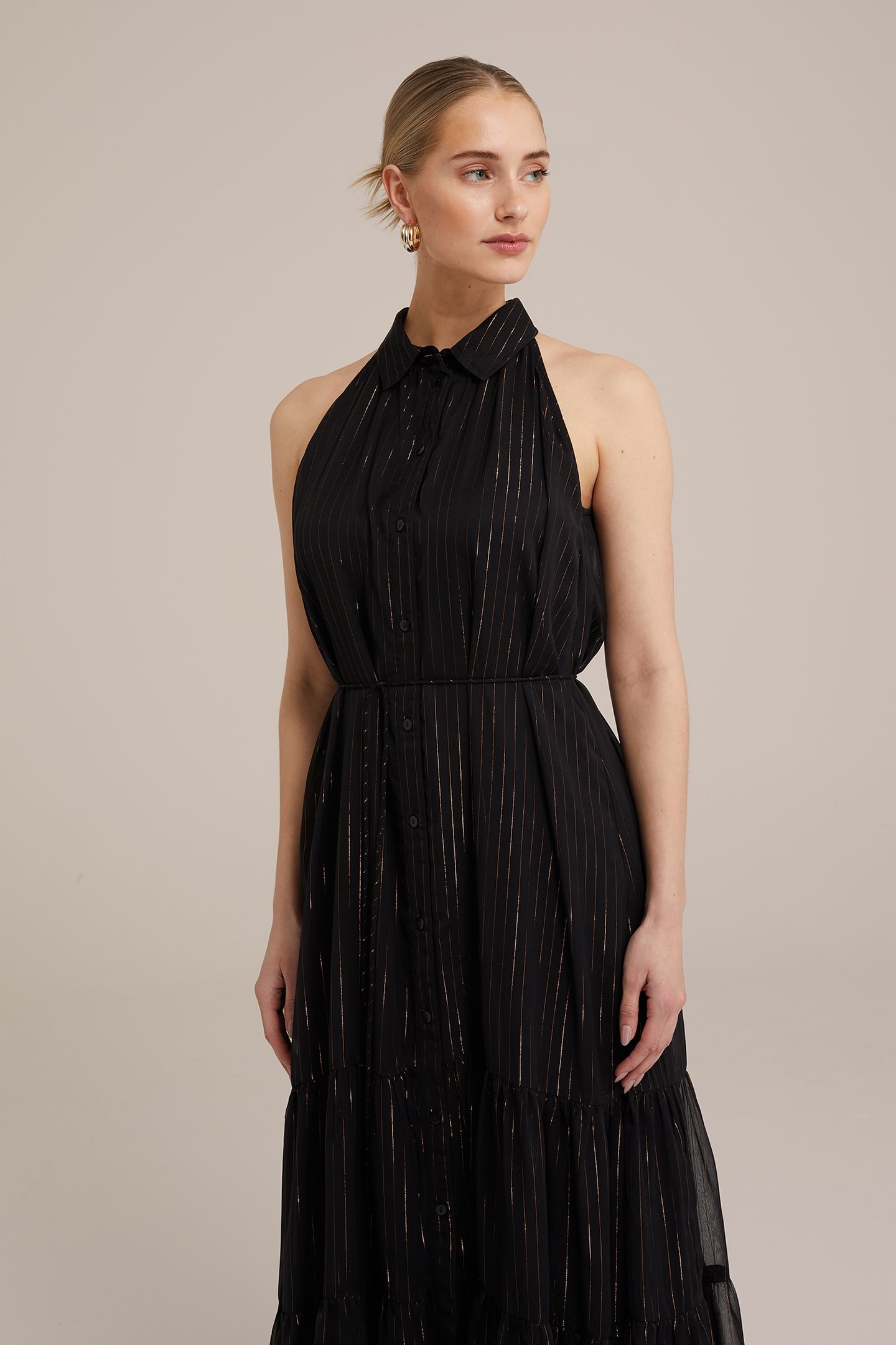 DRESS MID LENGTH BLACK 4