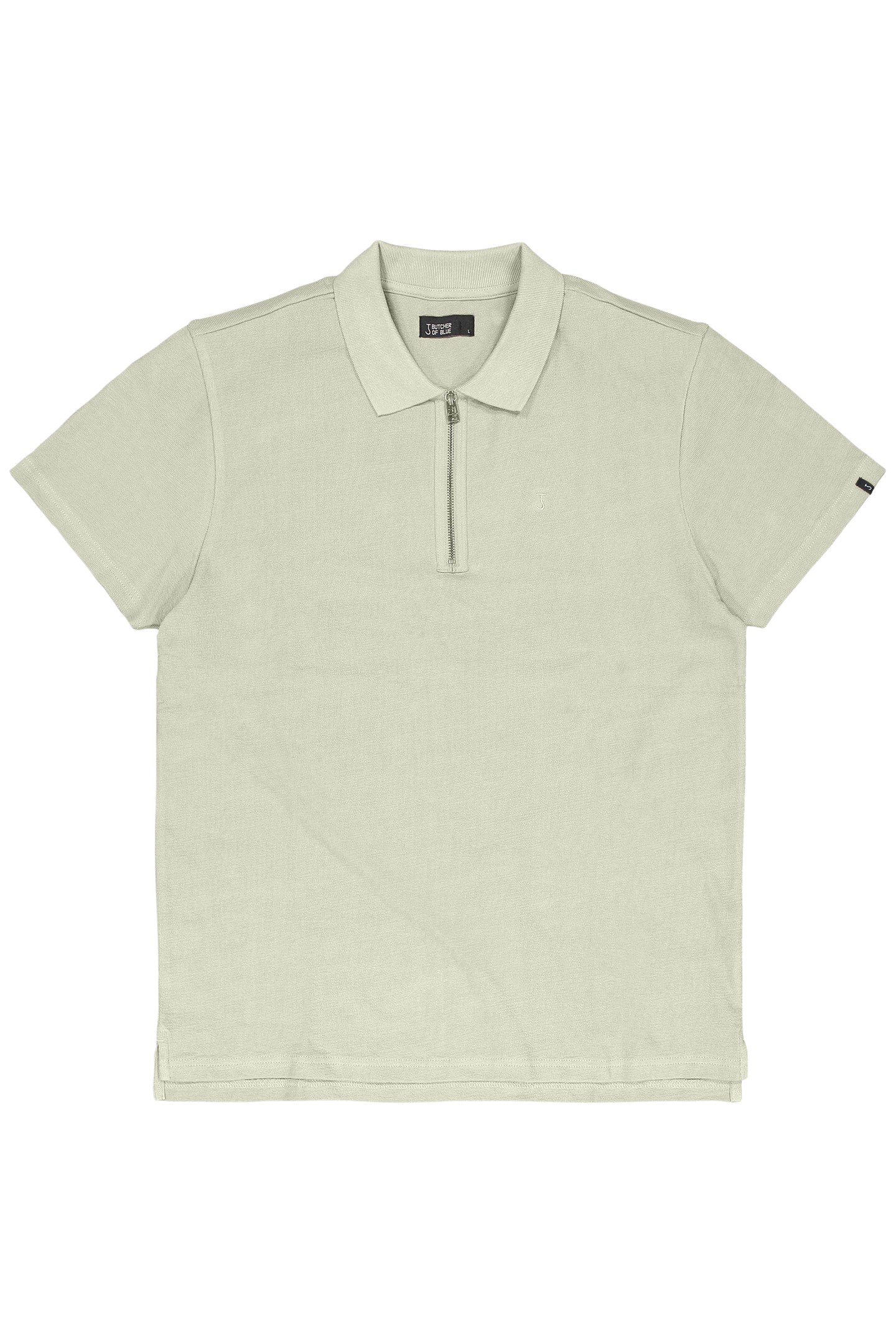ADRIEN LOOSE ZIP POLO DK. DELPHI GREEN 3