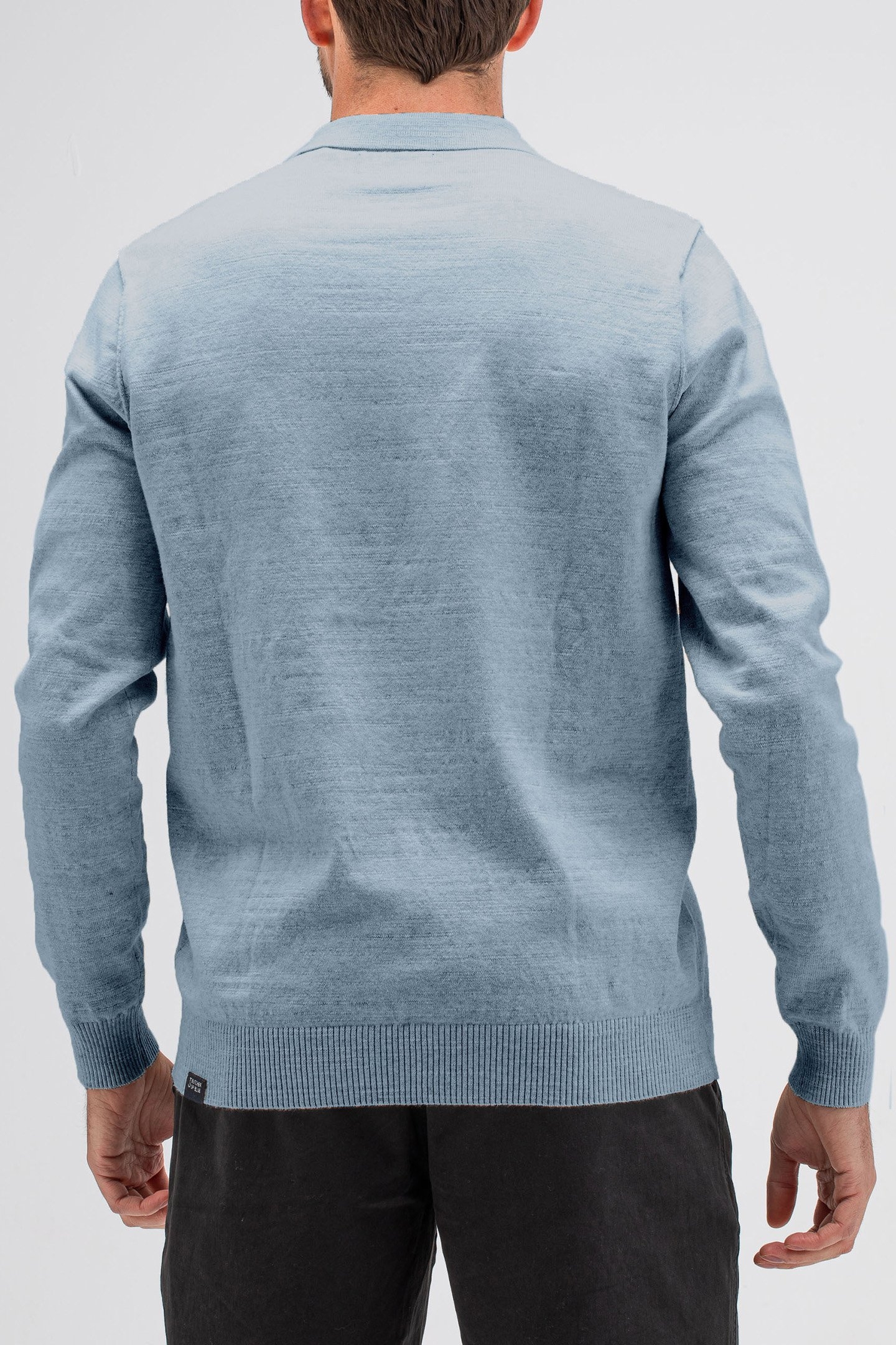 LT CLIFDEN POLO L/S LAGOON BLUE 2