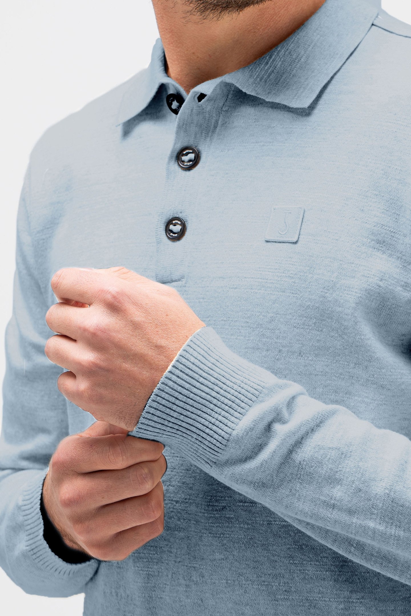 LT CLIFDEN POLO L/S LAGOON BLUE 5