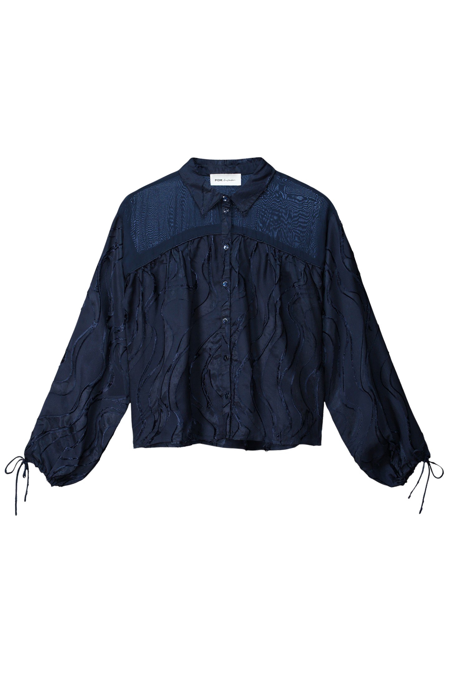 BLOUSE - JACQUARD MIDNIGHT BLUE 3