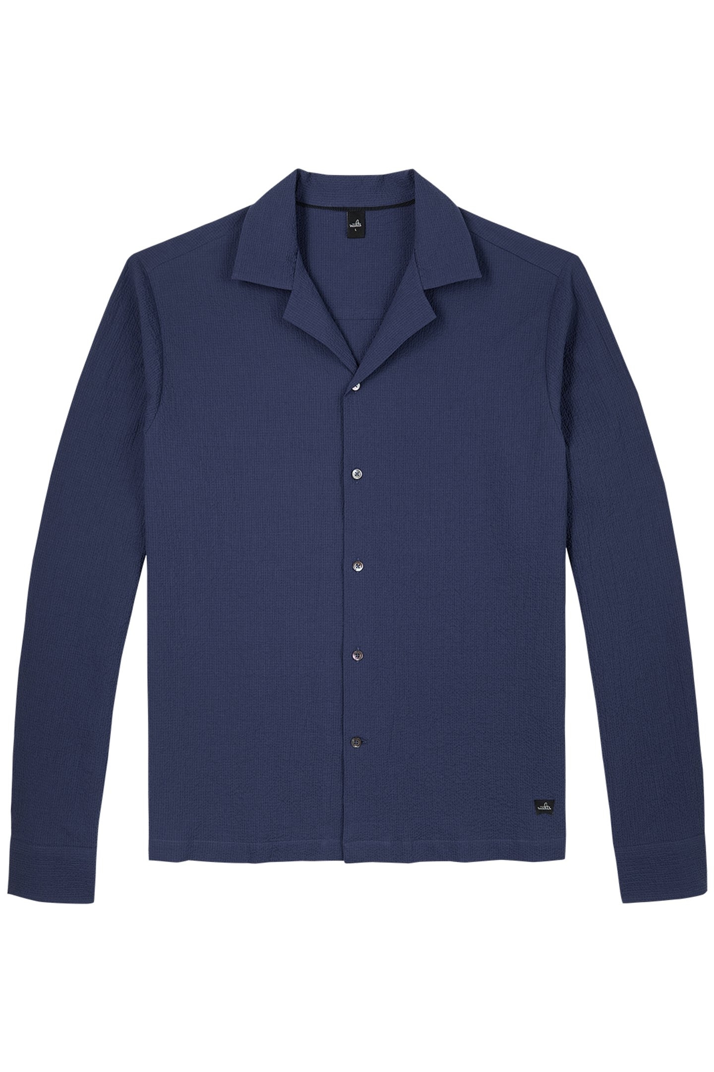 COOKE | STRETCH SEERSUCKER SHIRT NAVY BLUE 2