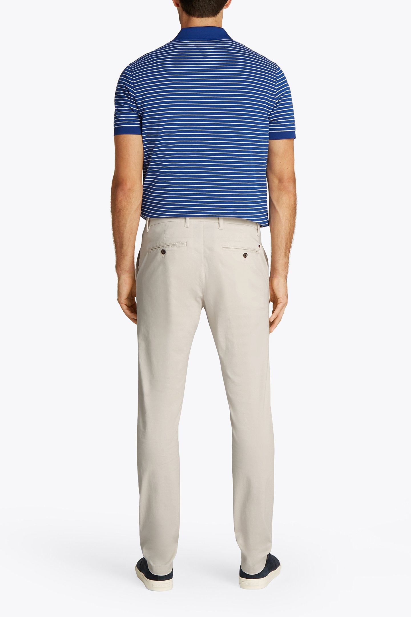 BLEECKER PRINTED CHINO SLIM FIT IVORY 3