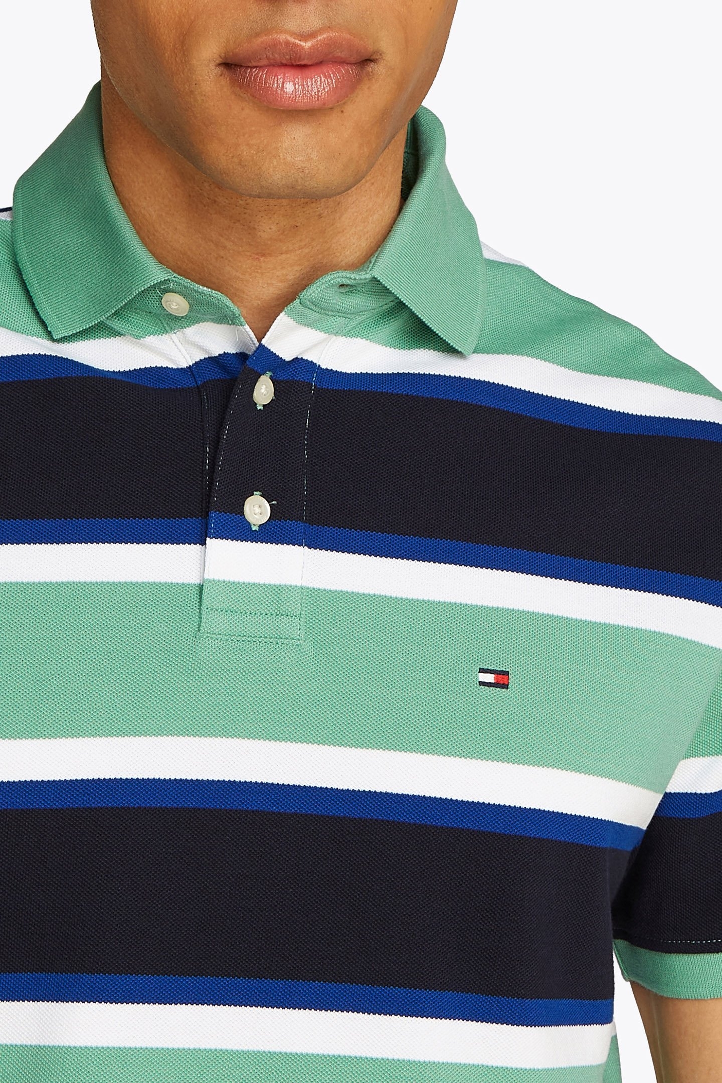 TRICOLOR BLOCK STRIP FORT GREEN/DESERT SKY 6