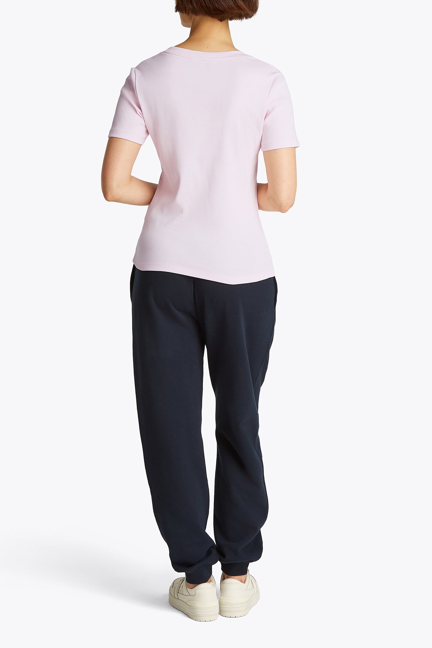 SLIM CODY V-NECK TEE SLIM FIT LIGHT PINK 3